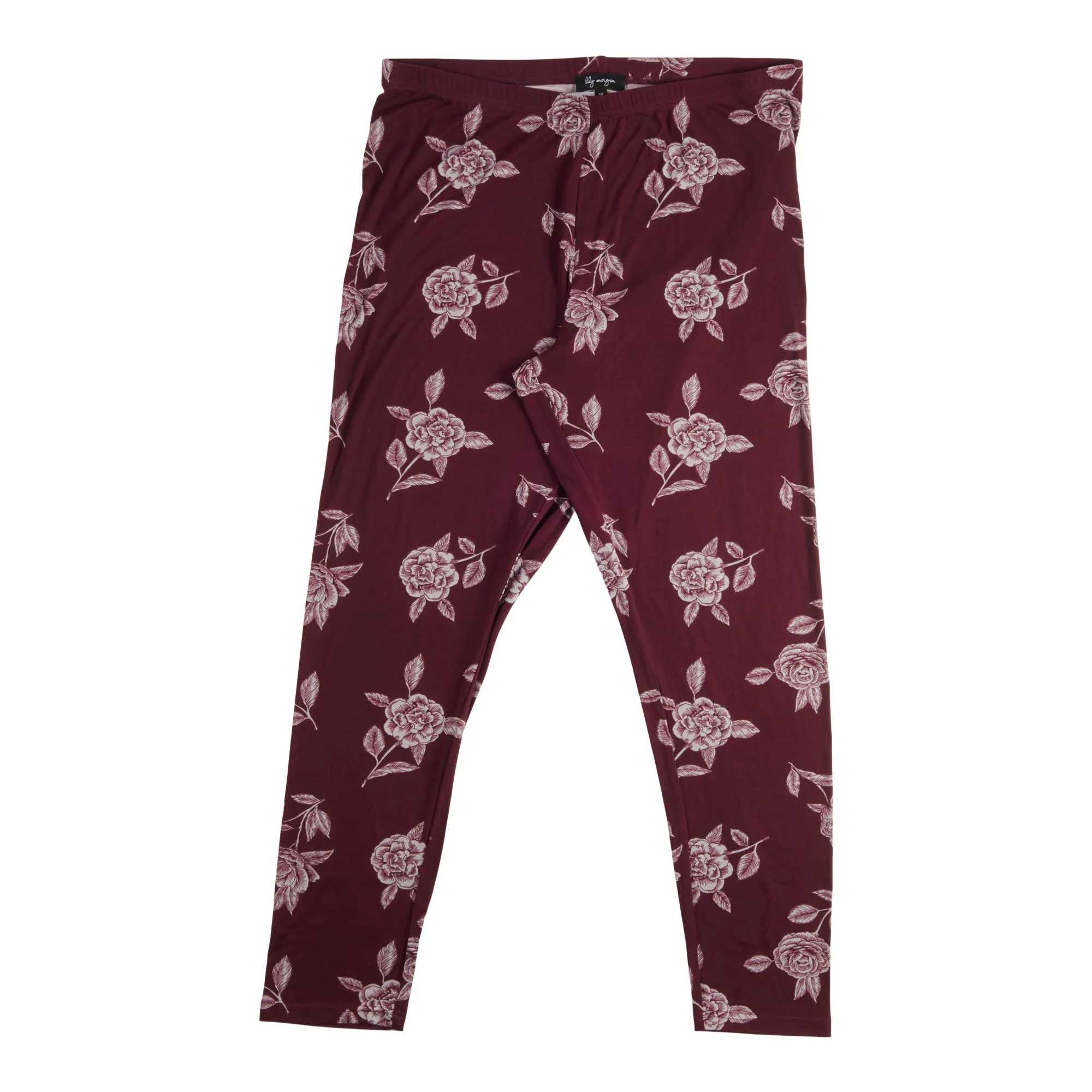 lily morgan Women's Plus Soft Touch Printed Leggings, Purple sold by Giant Tiger