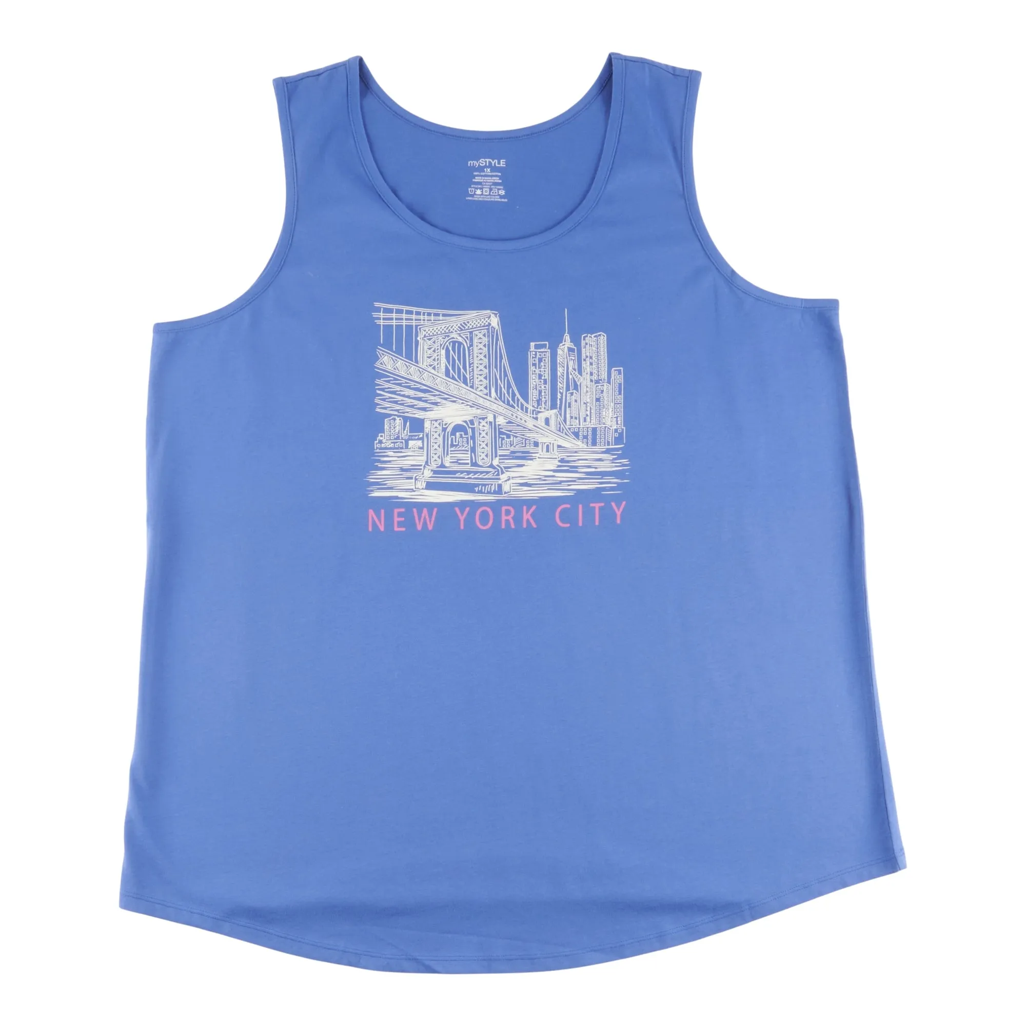 mySTYLE Women's Street Smart Screen Printed Tank Top sold by Giant Tiger