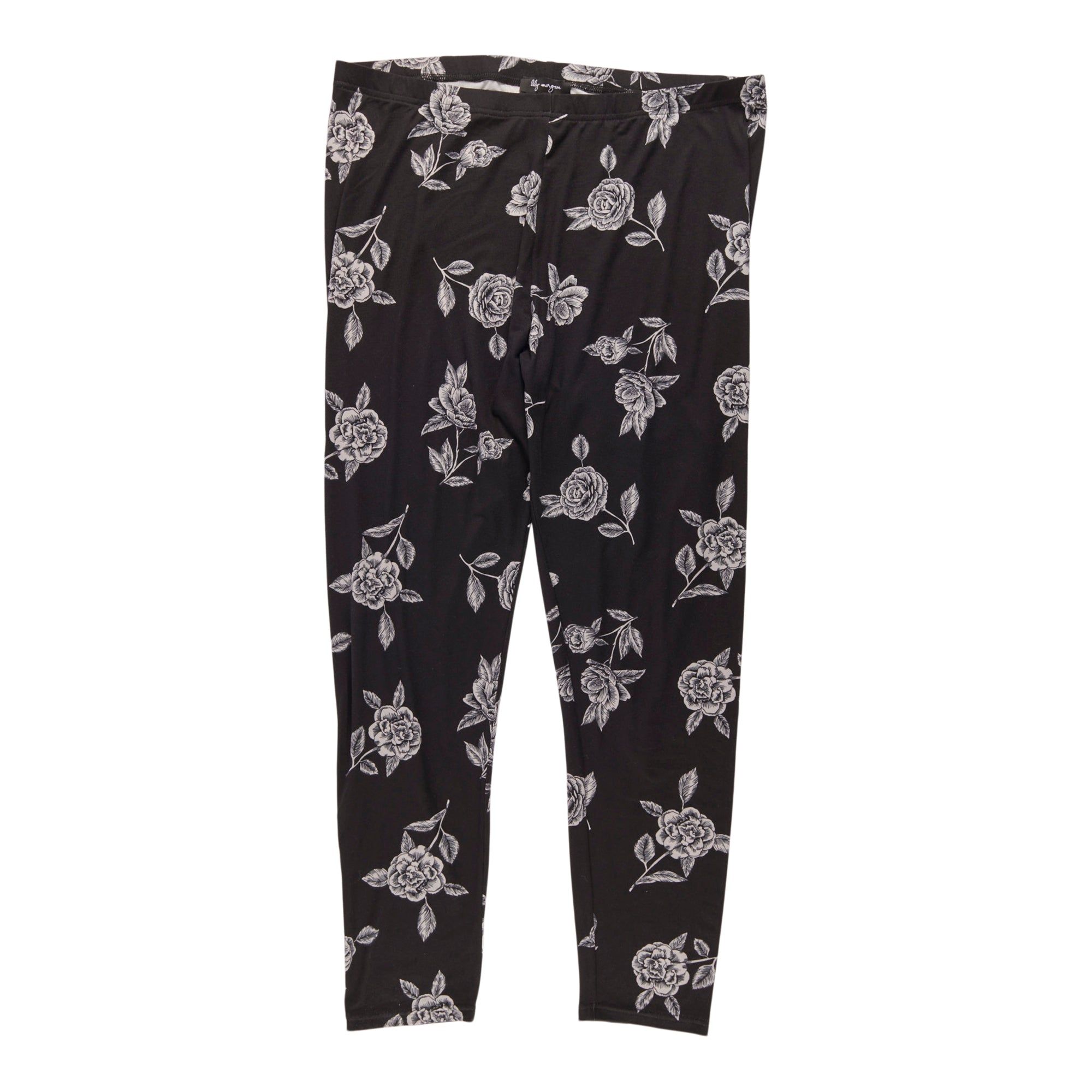 lily morgan Women's Plus Soft Touch Printed Leggings, Floral sold by Giant Tiger