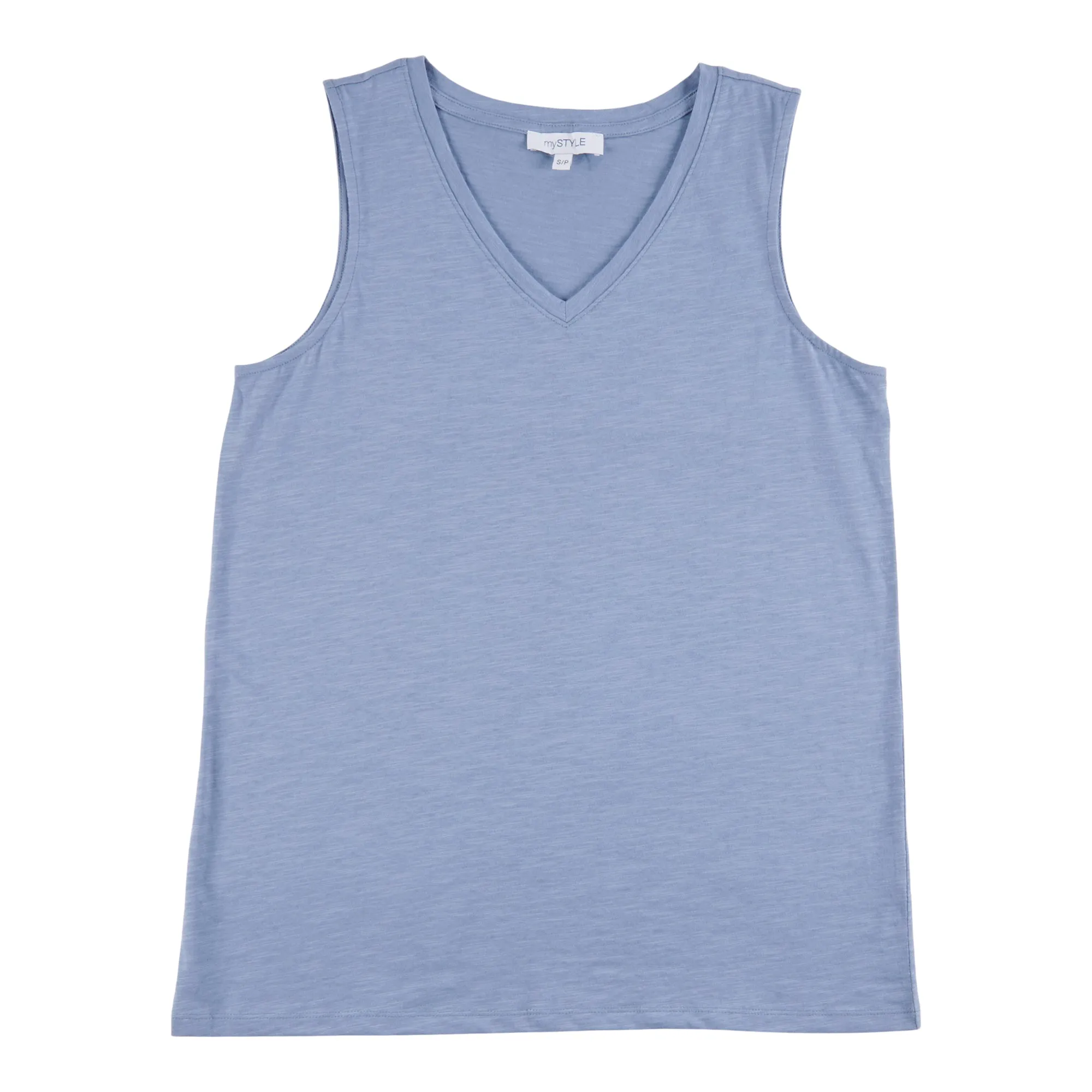 mySTYLE Women's Festival Solid Slub V-Neck Tank Top sold by Giant Tiger