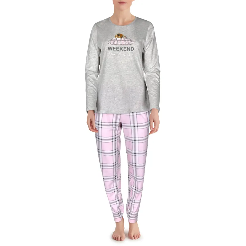 Carisma Women's Round Neck Ankle-Length PJ Set sold by Giant Tiger