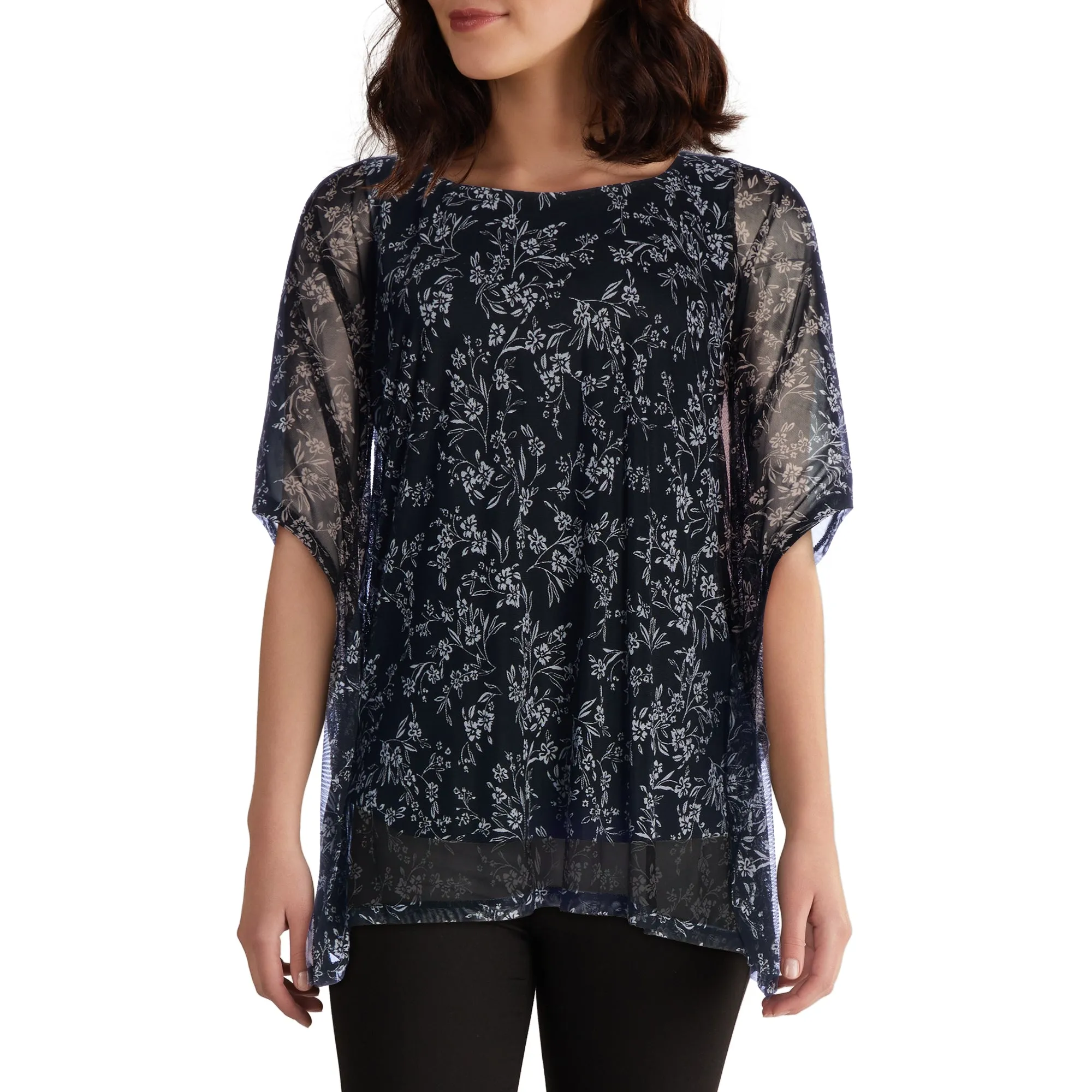 lily morgan Women's Top with Sheer Overlay sold by Giant Tiger product image thumbnail 2