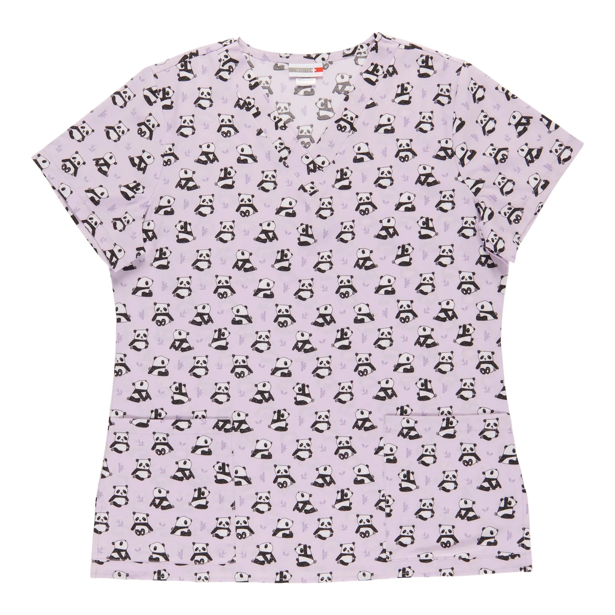 White Cross Women's Printed Scrub Top sold by Giant Tiger product image thumbnail 3