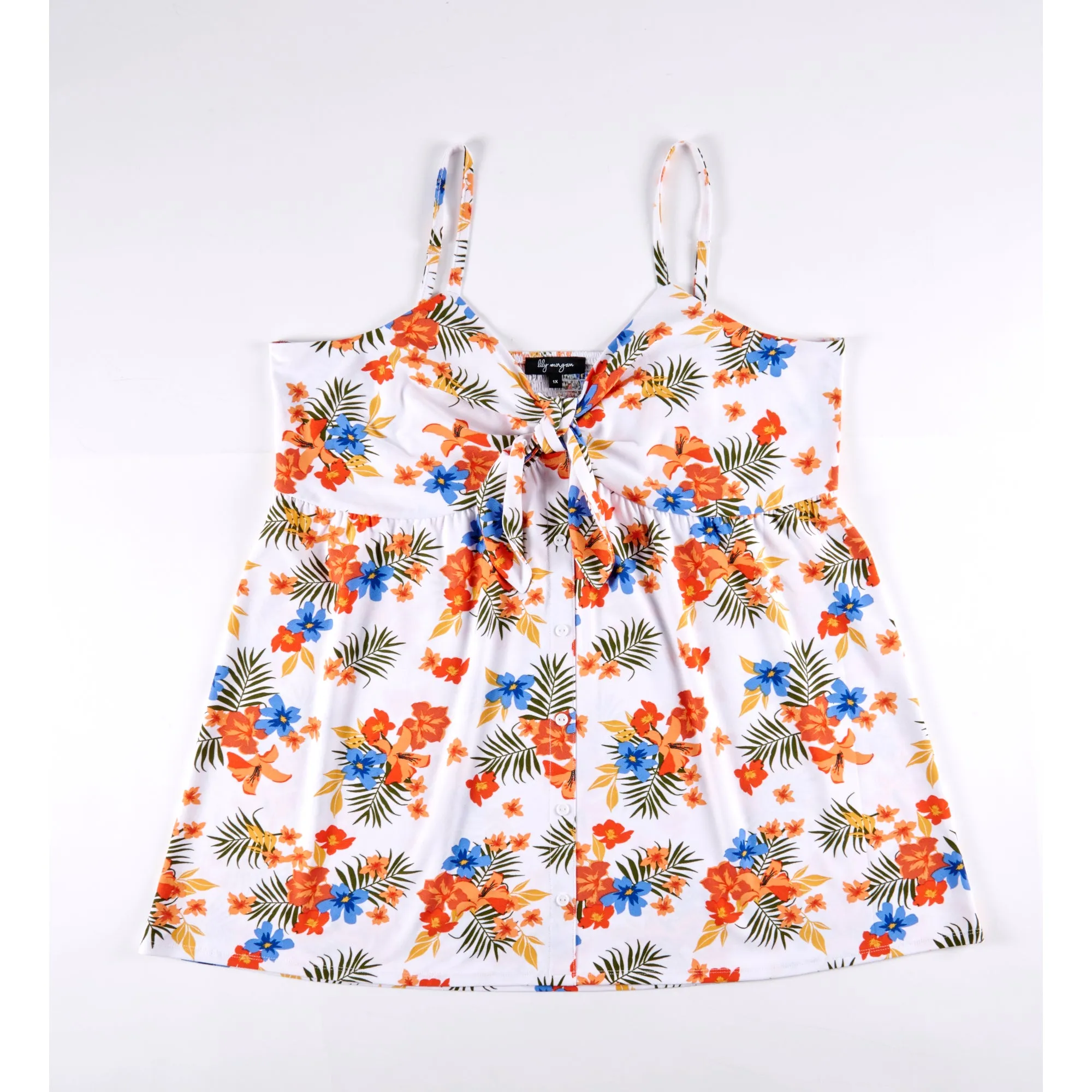 lily morgan Women's Tropical Tie Front Cami sold by Giant Tiger product image thumbnail 4
