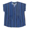 lily morgan Women's Plus Pleated Printed V-Neck Blouse sold by Giant Tiger