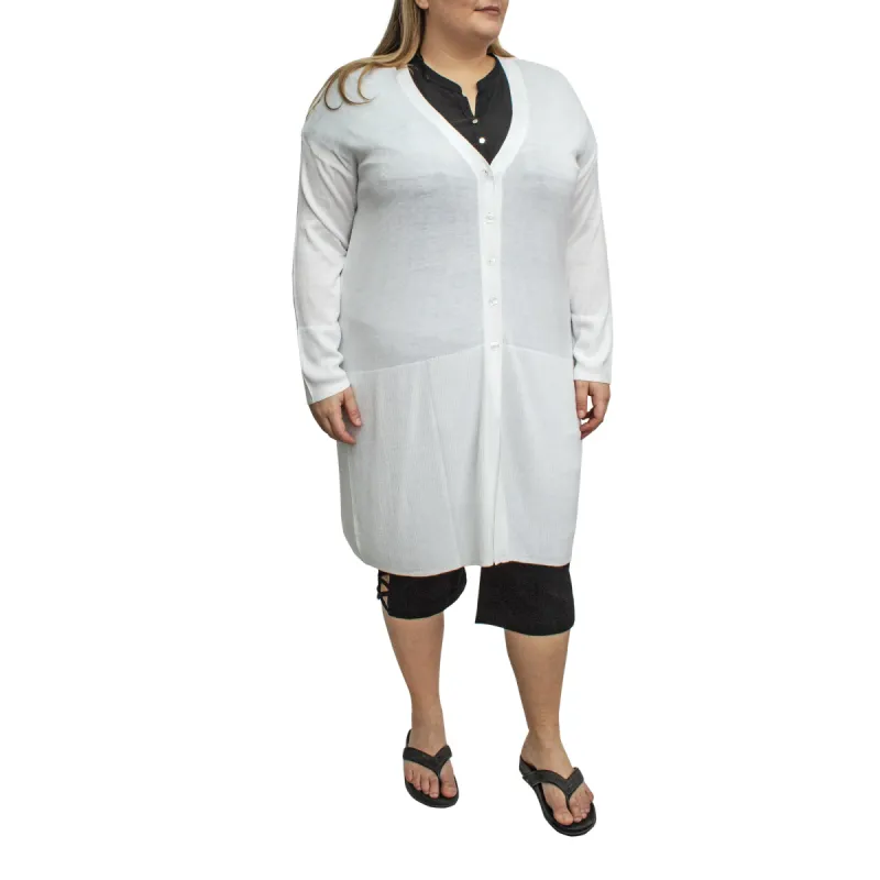 lily morgan Women's Plus Button Up Cardigan with Pockets sold by Giant Tiger