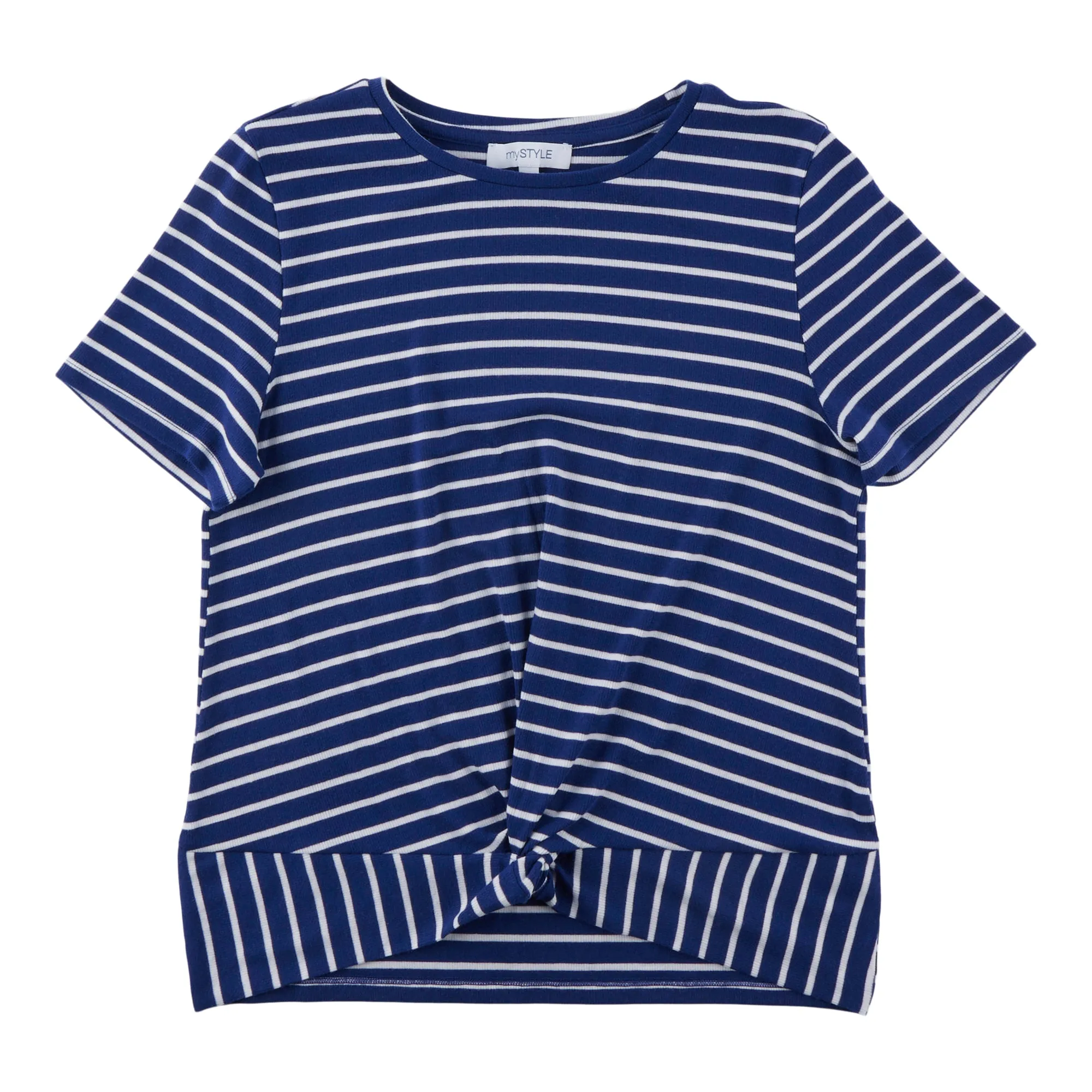 mySTYLE Women's Ribbed Front Tie T-Shirt sold by Giant Tiger product image thumbnail 2