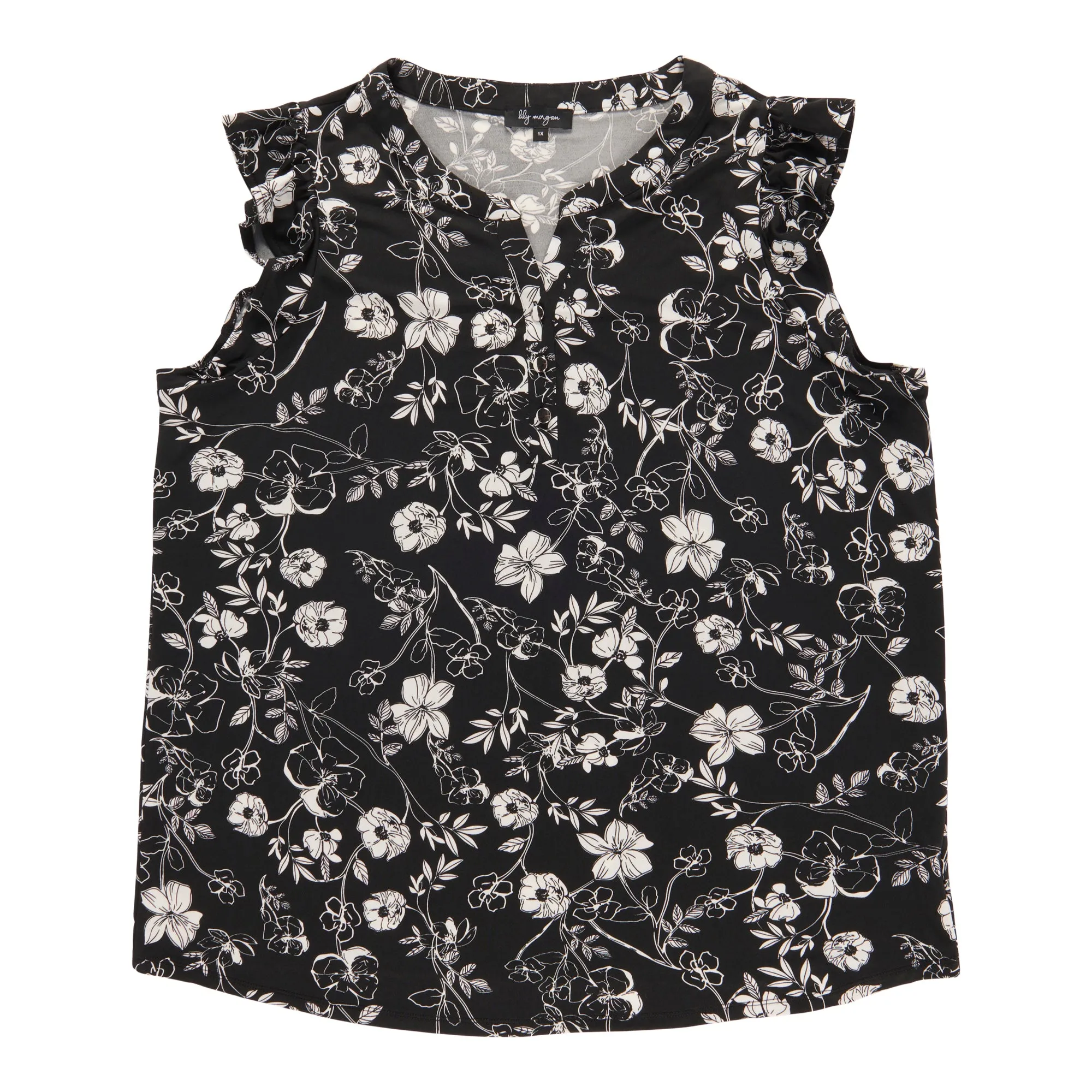 lily morgan Women's Plus V-Neck Blouse sold by Giant Tiger