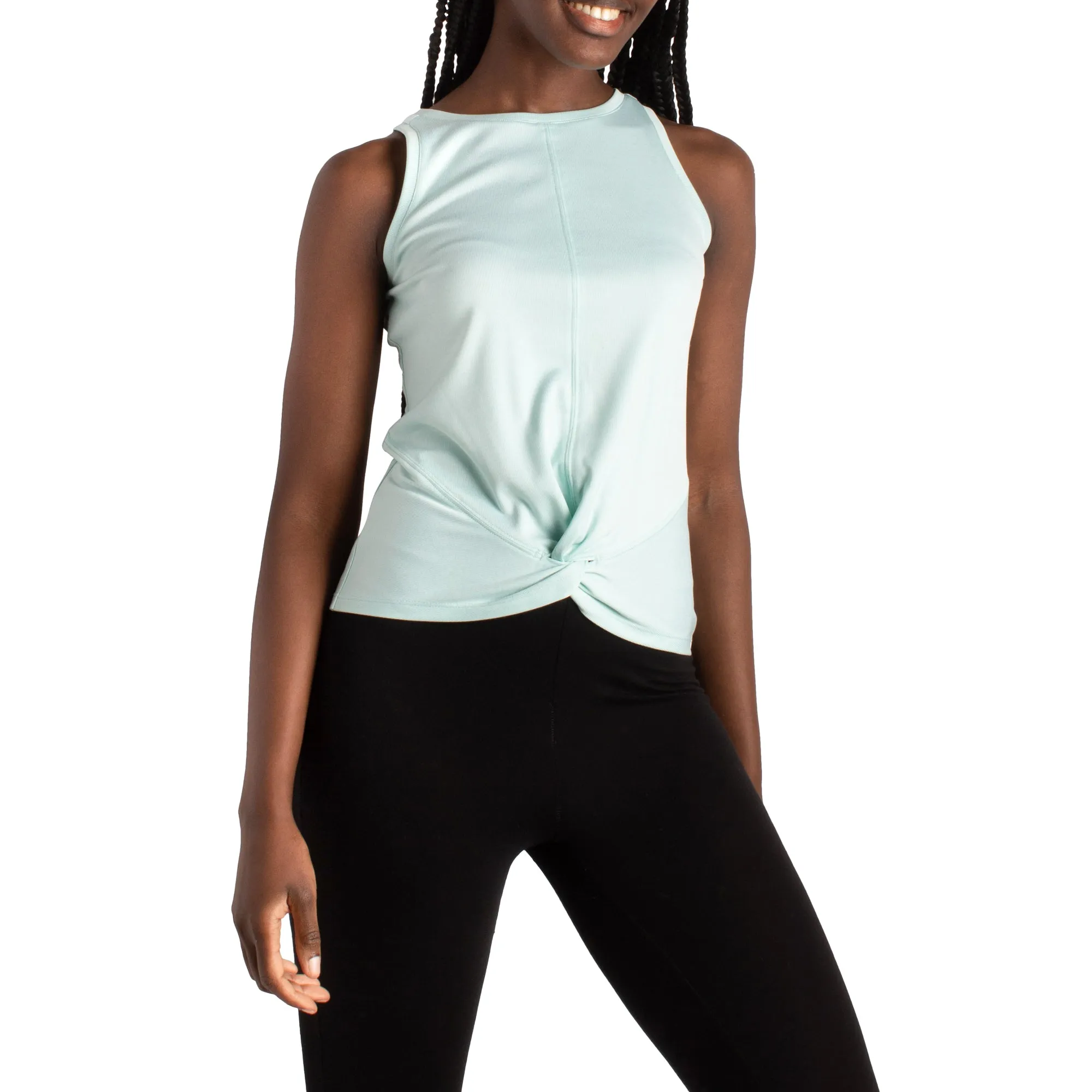 ACX Active Pink Women's Scoop Neck Tank Top with Front and Back Knot sold by Giant Tiger