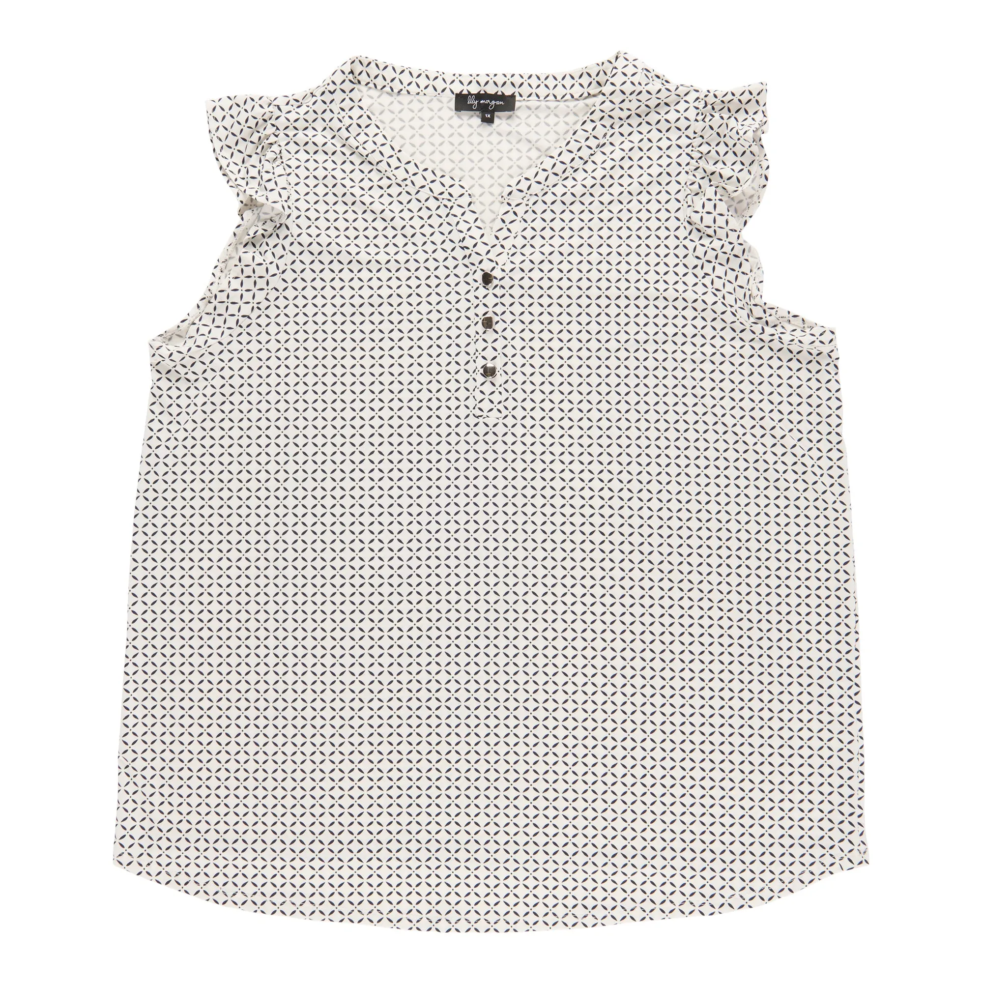 lily morgan Women's Plus V-Neck Blouse sold by Giant Tiger product image thumbnail 4