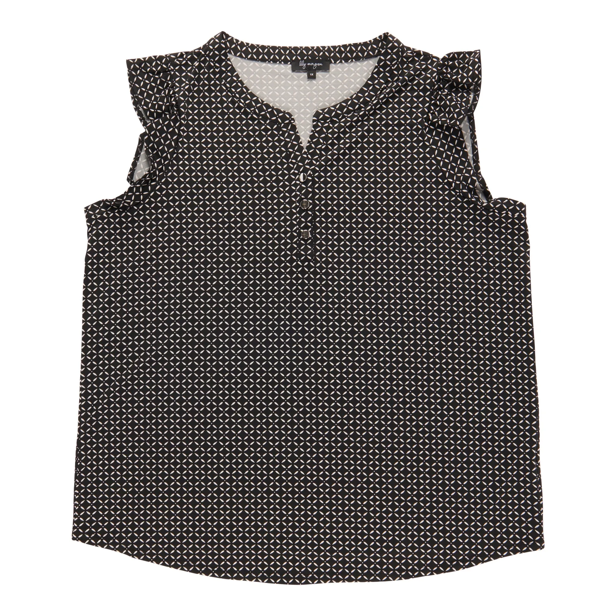 lily morgan Women's Plus V-Neck Blouse sold by Giant Tiger product image thumbnail 2