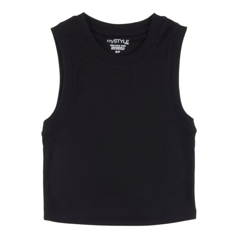 mySTYLE Women's Summer Sizzle Fitted Ribbed Cropped Tank Top sold by Giant Tiger