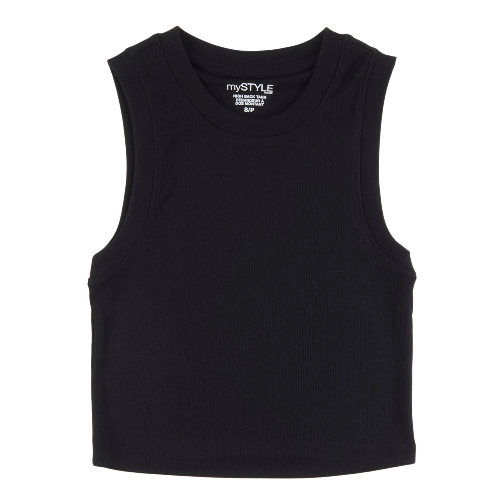 mySTYLE Women's Summer Sizzle Fitted Ribbed Cropped Tank Top sold by Giant Tiger