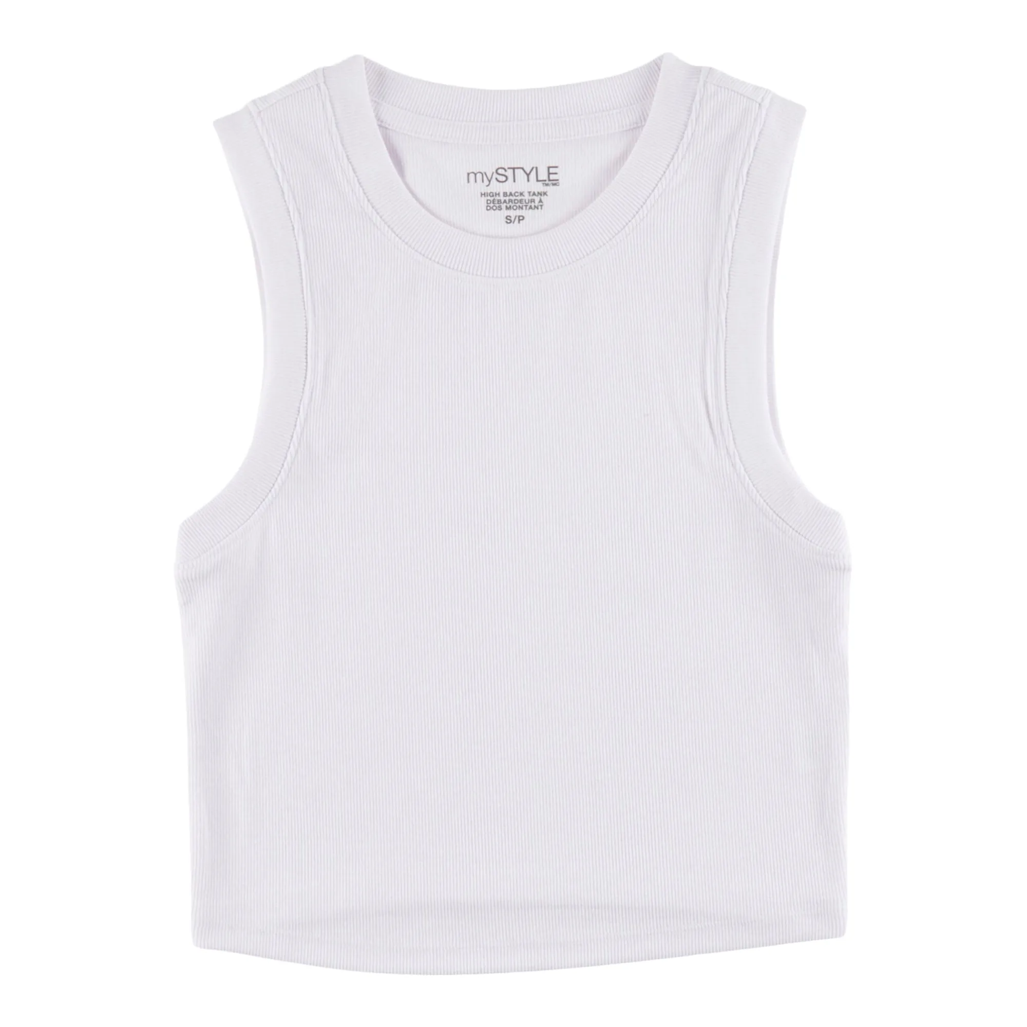 mySTYLE Women's Summer Sizzle Fitted Ribbed Cropped Tank Top sold by Giant Tiger product image thumbnail 2