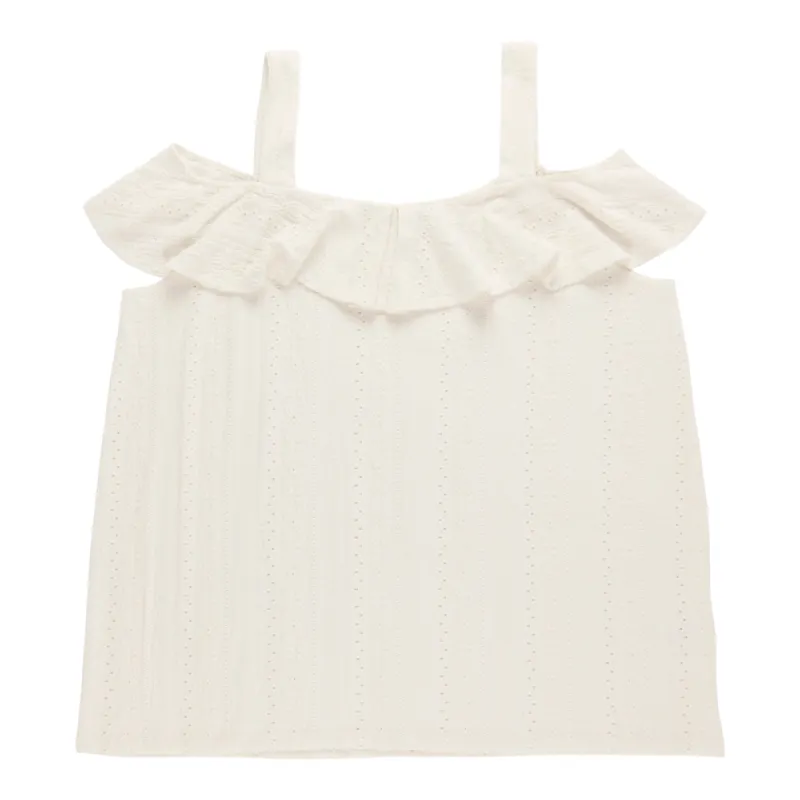 lily morgan Women's Plus Sleeveless Cold Shoulder Blouse made by Giant Tiger