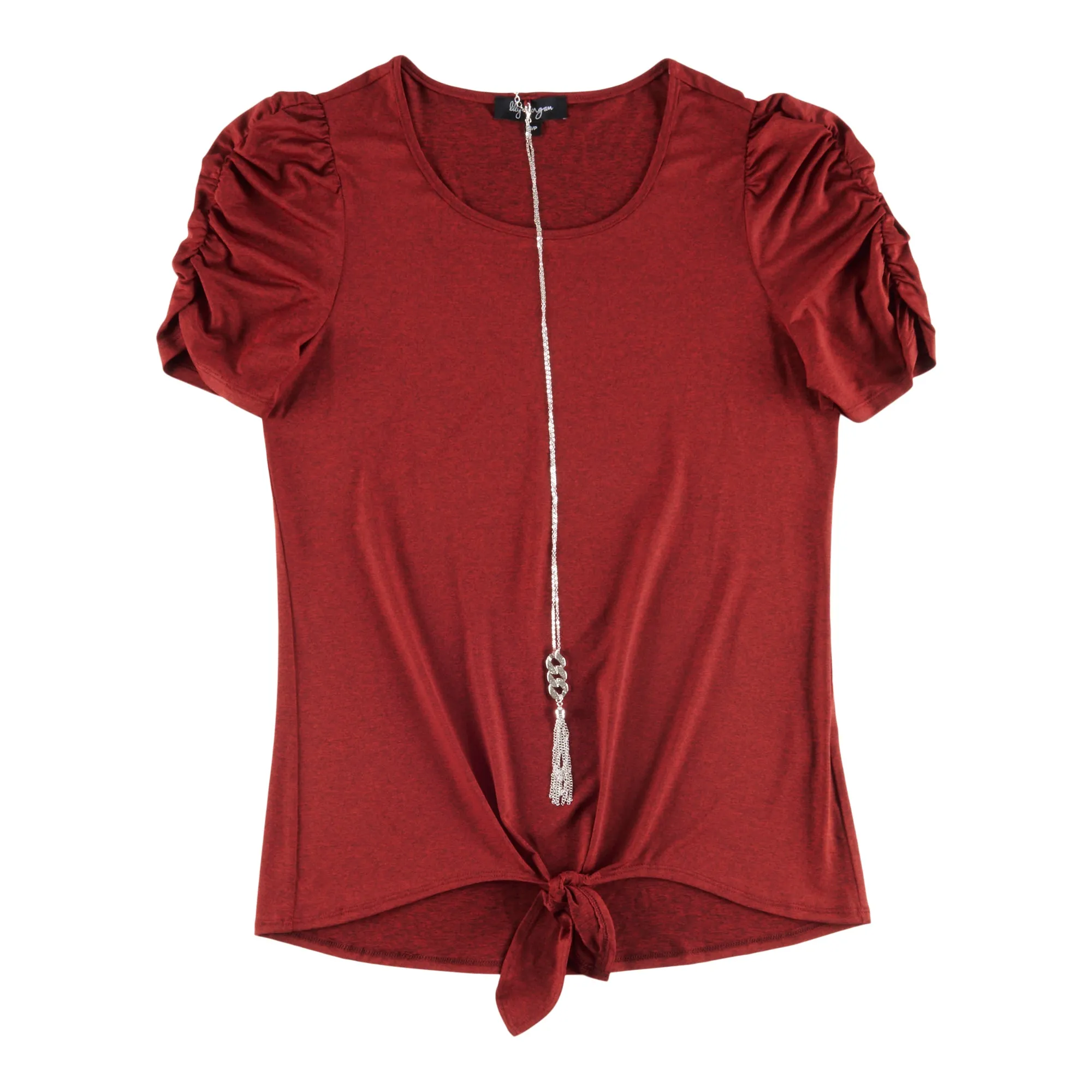 lily morgan Women's City Chic Puff Sleeve Necklace Top sold by Giant Tiger product image thumbnail 3