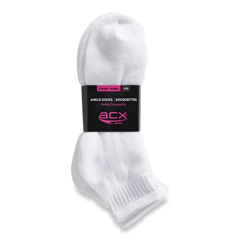 ACX Active Women's Ankle Socks 5pk. - 9-11 sold by Giant Tiger