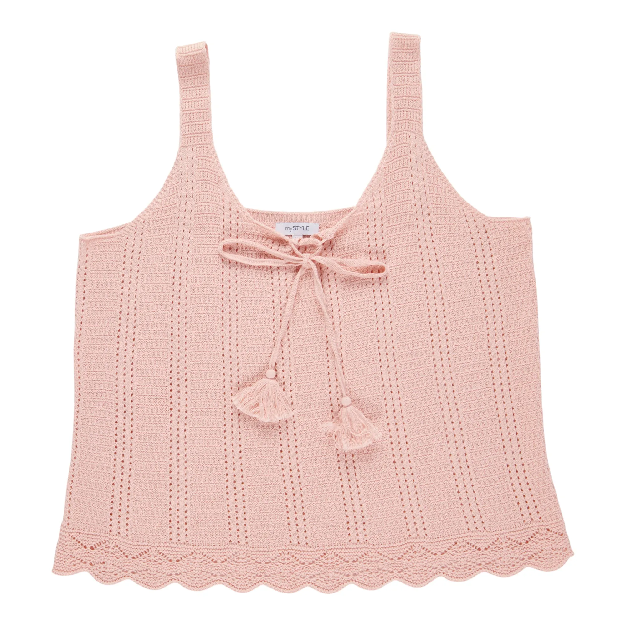 mySTYLE Women's Plus Festival Crochet Sweater Tank Top sold by Giant Tiger product image thumbnail 3