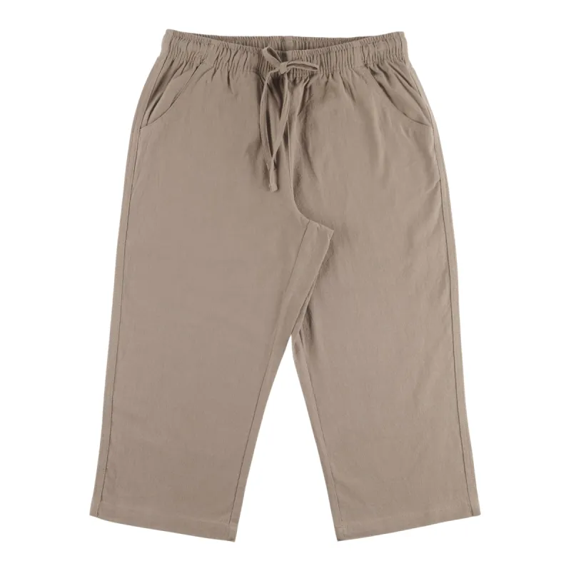 Classic Editions Women's Summer Look Solid Crinkle Capri Pants sold by Giant Tiger