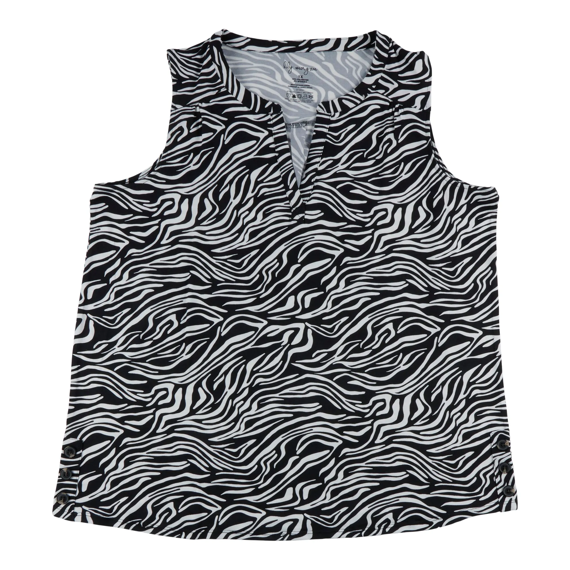 lily morgan Women's Plus V-Neck Button Detail Camisole sold by Giant Tiger product image thumbnail 4