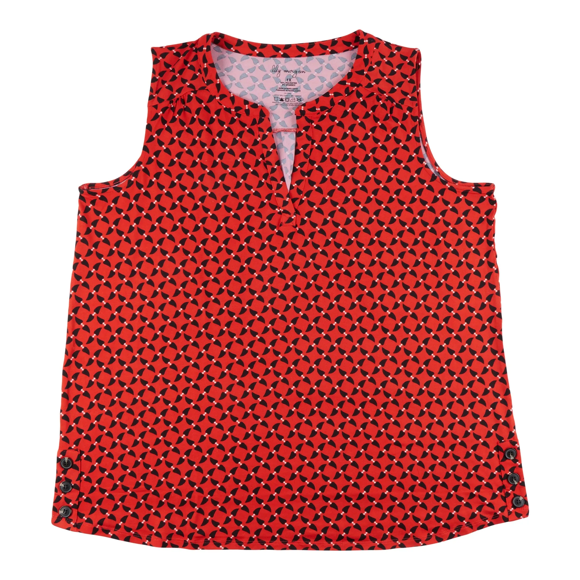 lily morgan Women's Plus V-Neck Button Detail Camisole sold by Giant Tiger