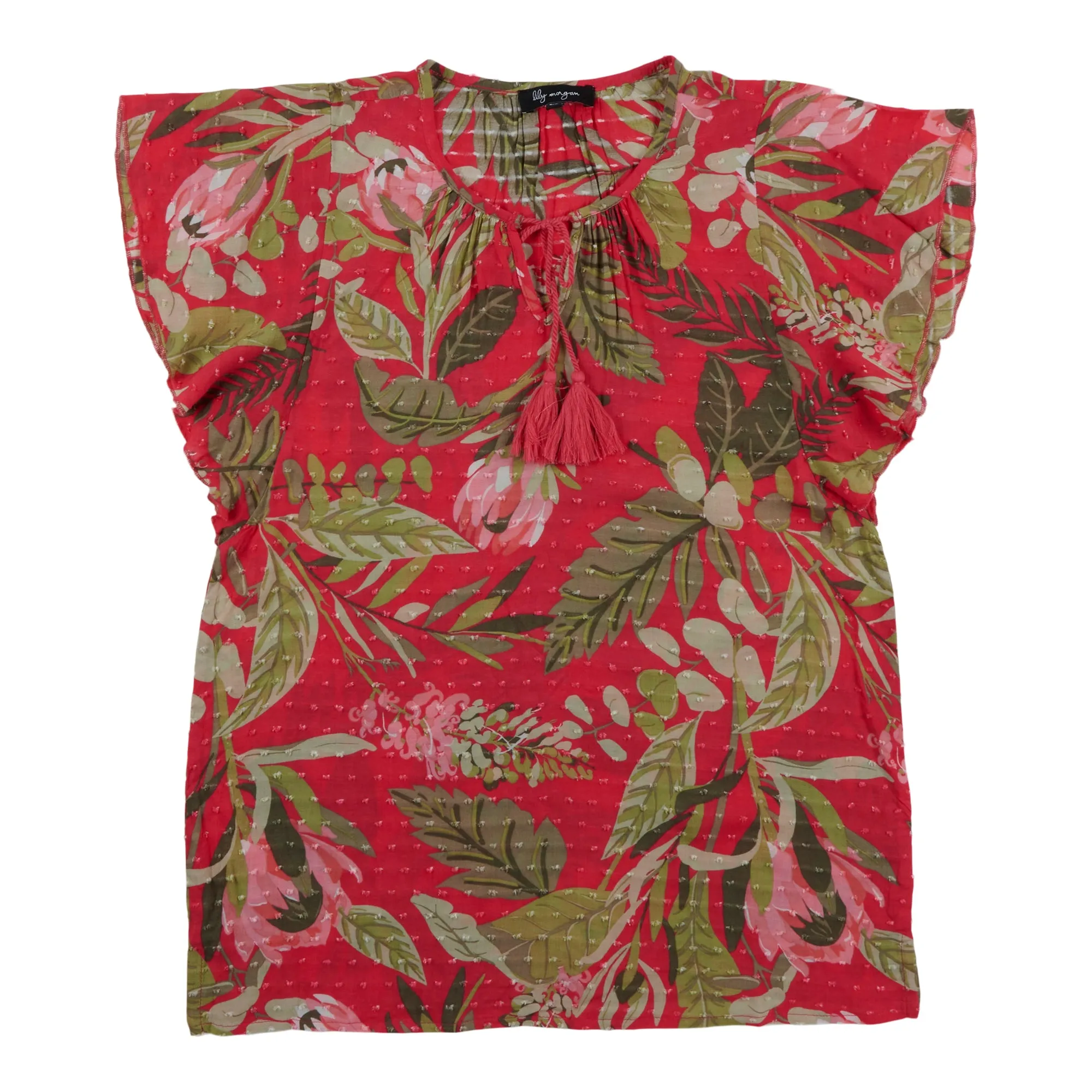 lily morgan Women's Swiss Dot Printed Blouse sold by Giant Tiger product image thumbnail 3