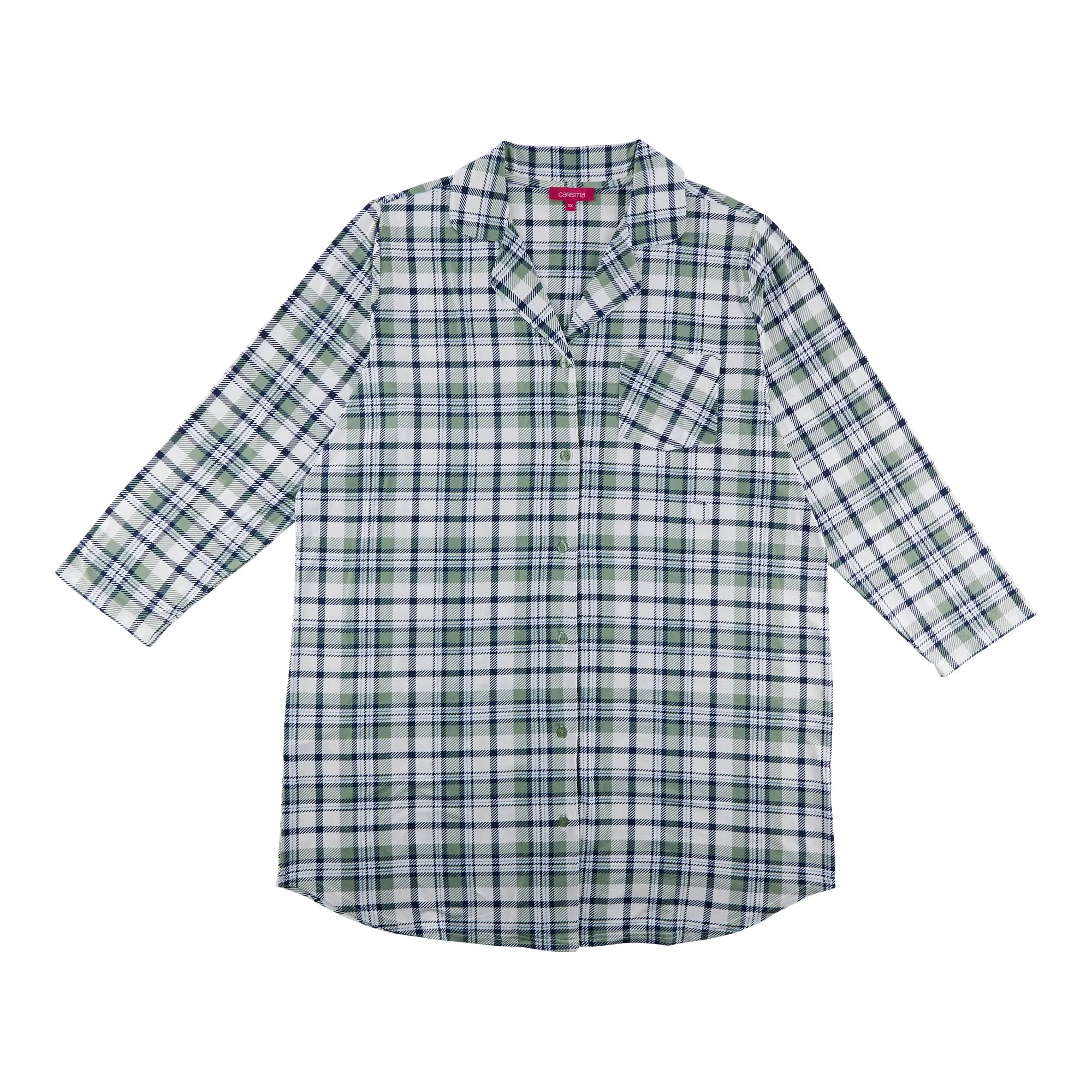 Carisma Women's Plus Perfect Dream Peachy Tailored Sleepshirt sold by Giant Tiger product image thumbnail 2