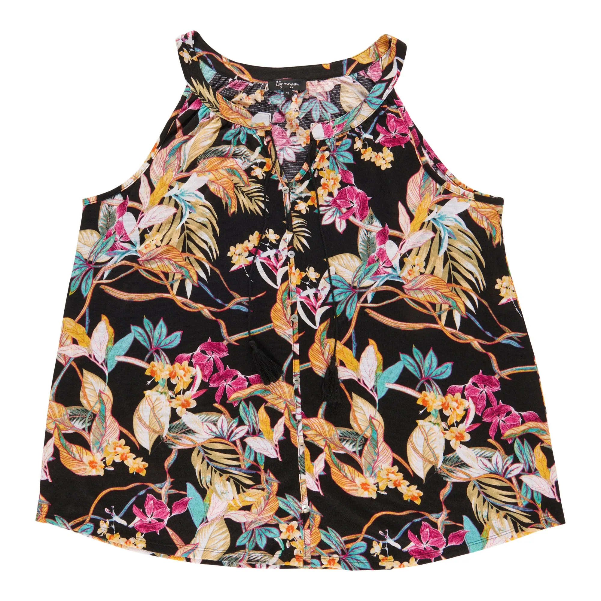 lily morgan Women's Plus Printed V-Neck Camisole sold by Giant Tiger