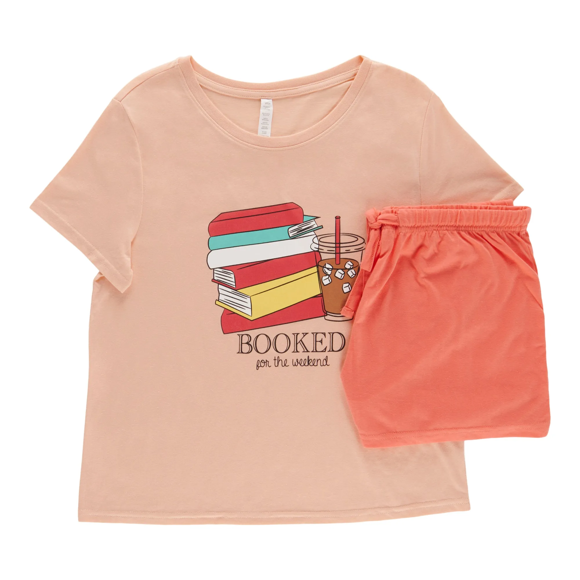 Women's Cotton Drawstring Boxer PJ Set, 2-Piece sold by Giant Tiger