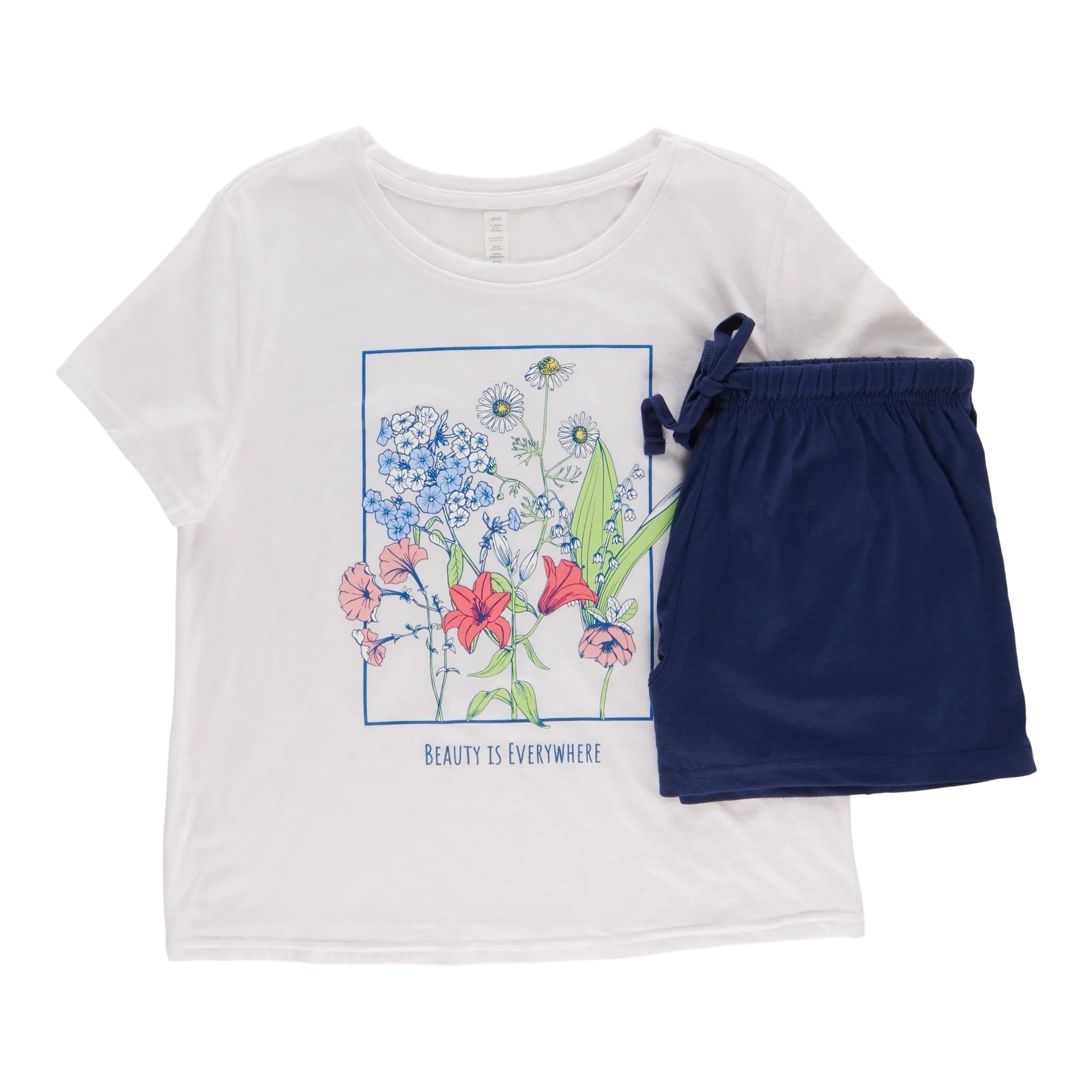 Women's Cotton Drawstring Boxer PJ Set, 2-Piece sold by Giant Tiger product image thumbnail 2