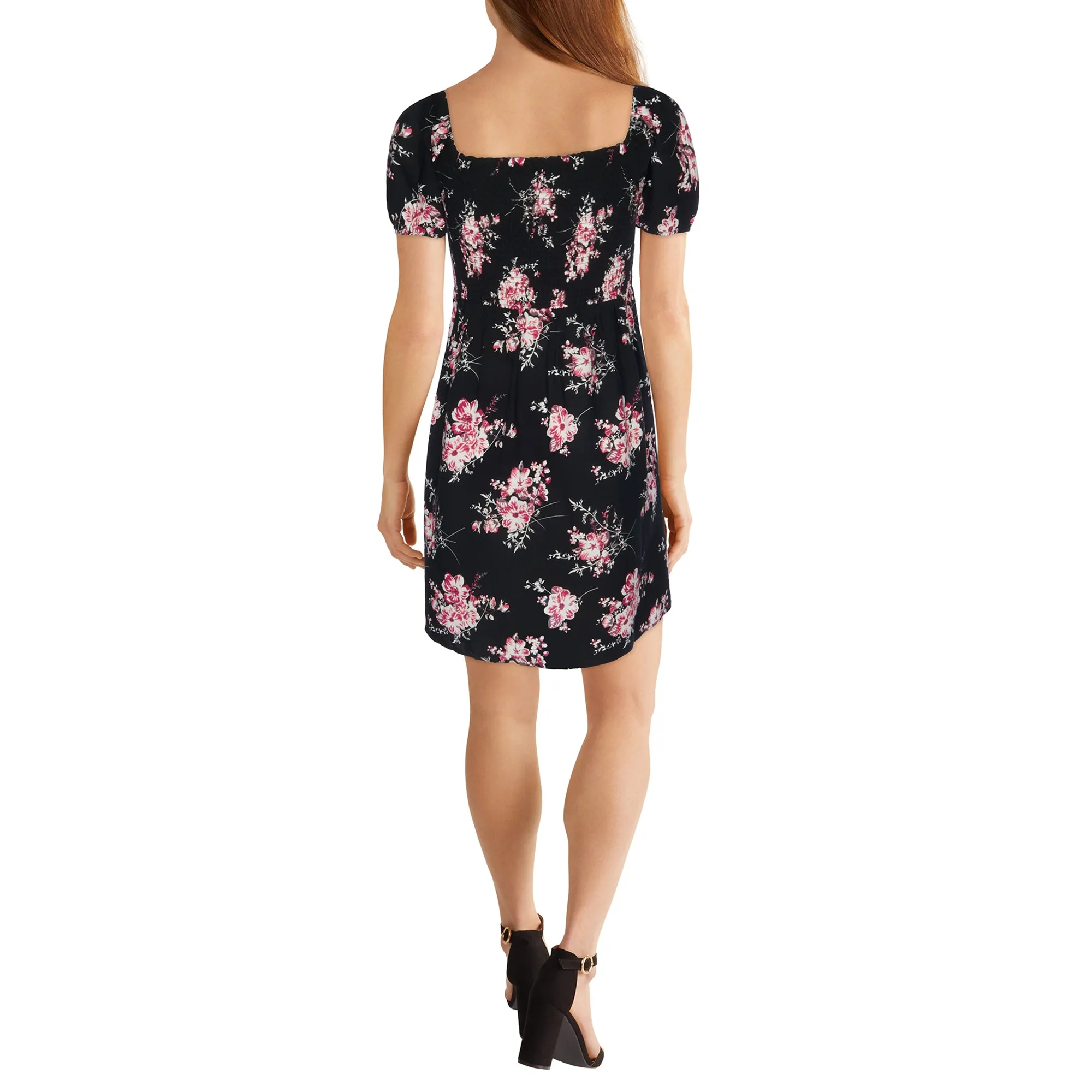 lily morgan Women's Trendsetters Floral Print Cap Sleeve Dress sold by Giant Tiger product image thumbnail 2