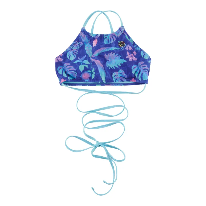 Women's Maui & Sons Wrap Halter Top with Tropical Print sold by Giant Tiger