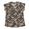 lily morgan Women's Printed Cap Sleeve Blouse sold by Giant Tiger