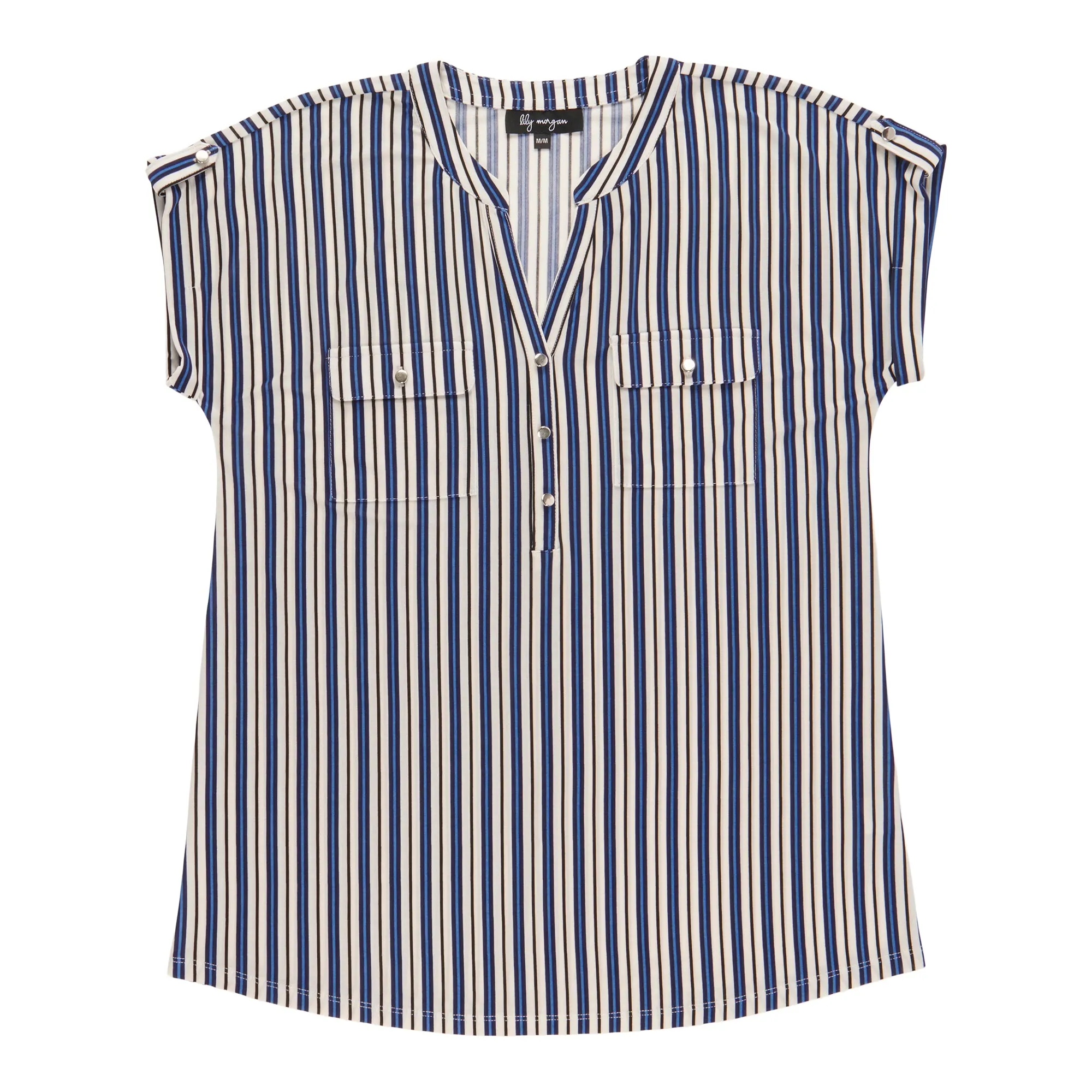 lily morgan Women's Printed Cap Sleeve Blouse sold by Giant Tiger product image thumbnail 2