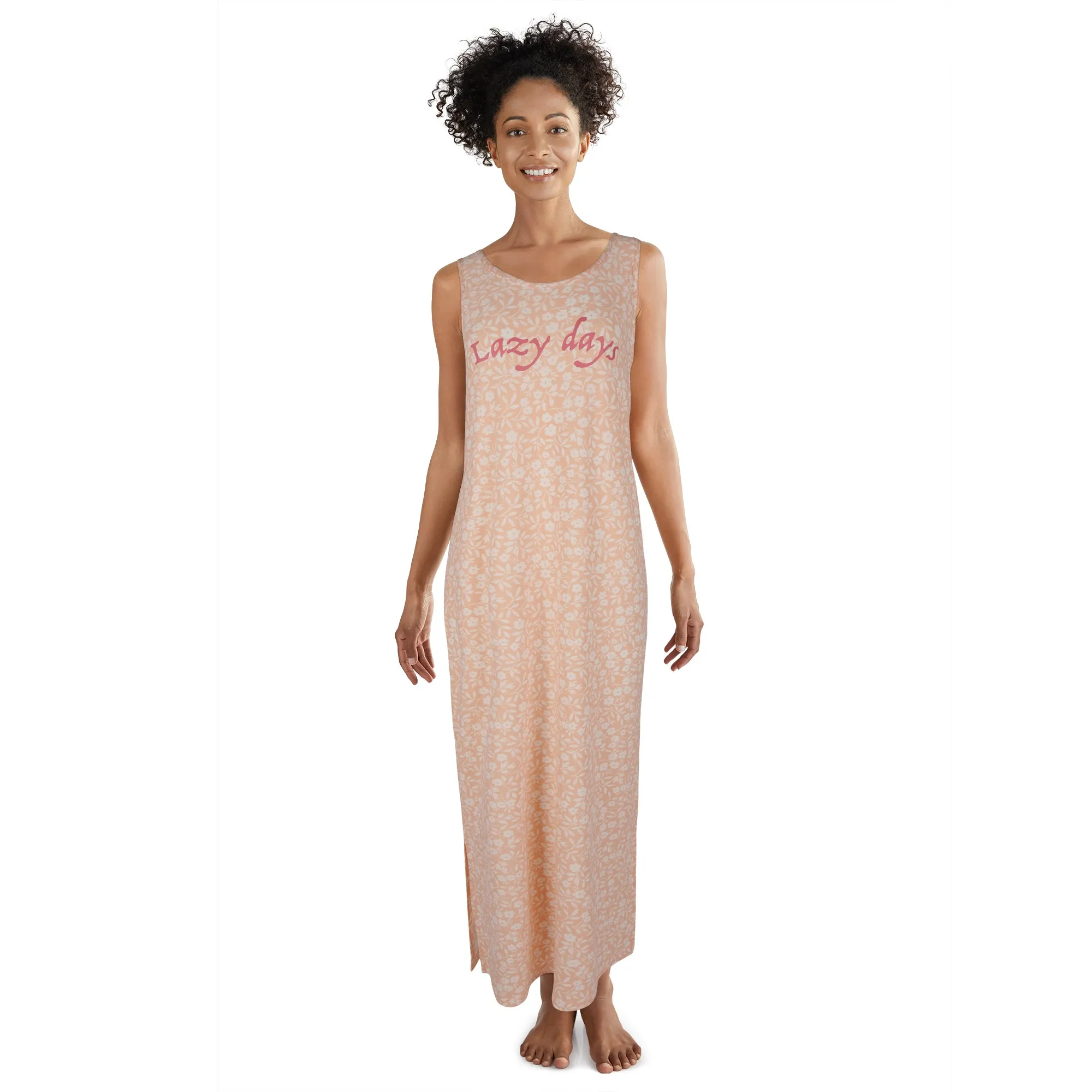 Carisma Women's Ocean Breeze Peachy All-Over Print Long Sleepshirt sold by Giant Tiger product image thumbnail 2