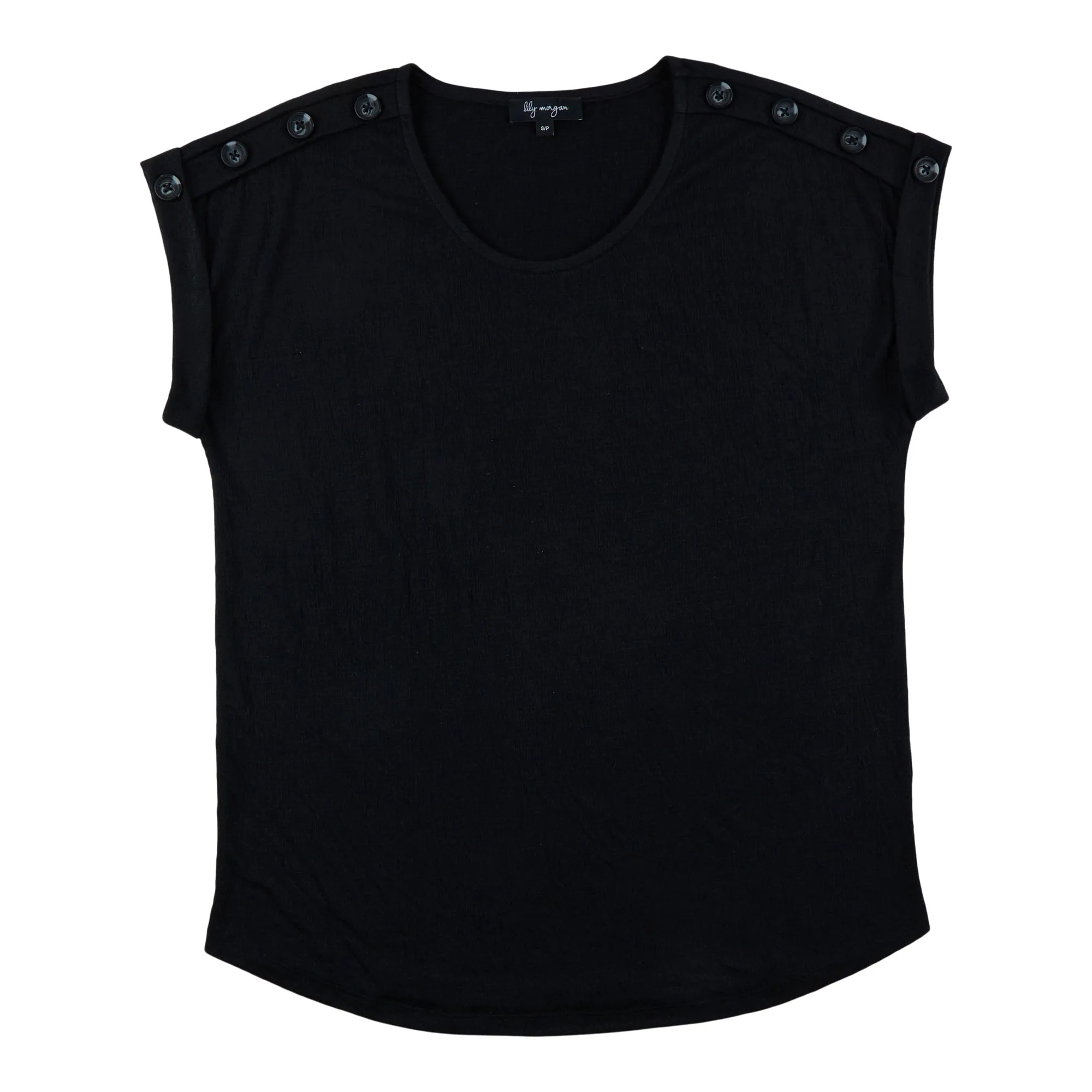 lily morgan Women's Short Sleeve Button Detail Blouse sold by Giant Tiger product image thumbnail 3