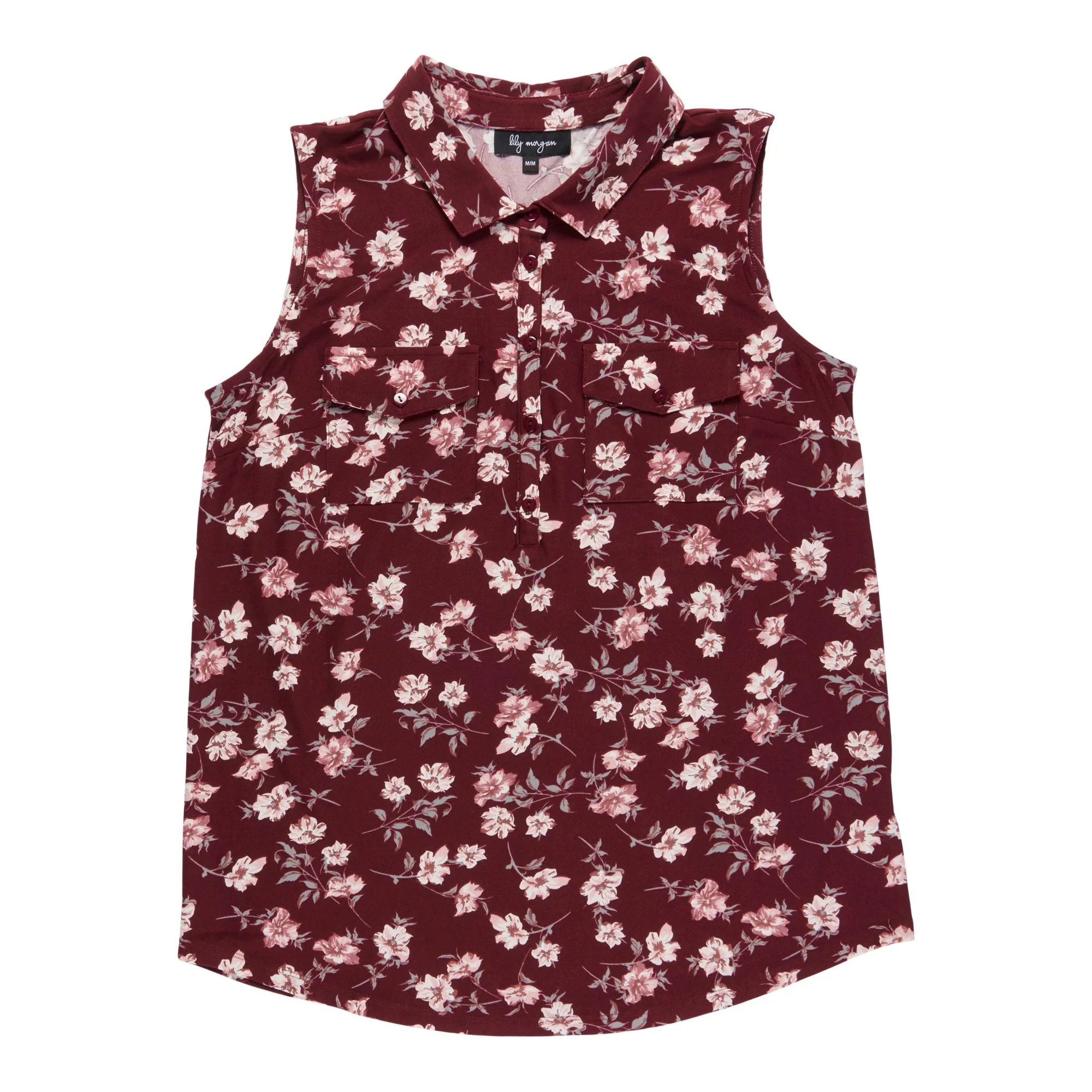 lily morgan Women's Trendsetters Button-Up Collar Top sold by Giant Tiger product image thumbnail 4