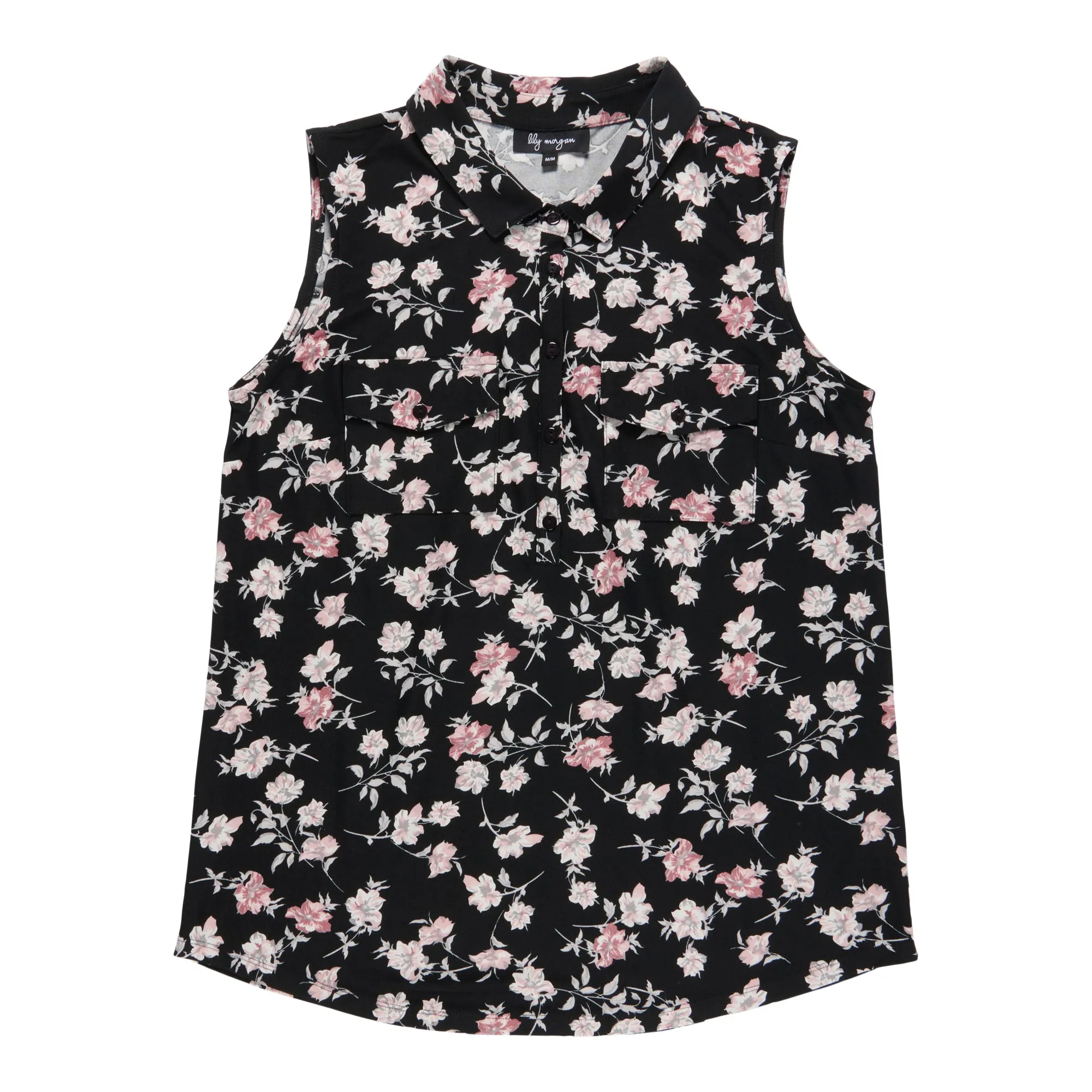 lily morgan Women's Trendsetters Button-Up Collar Top sold by Giant Tiger product image thumbnail 3