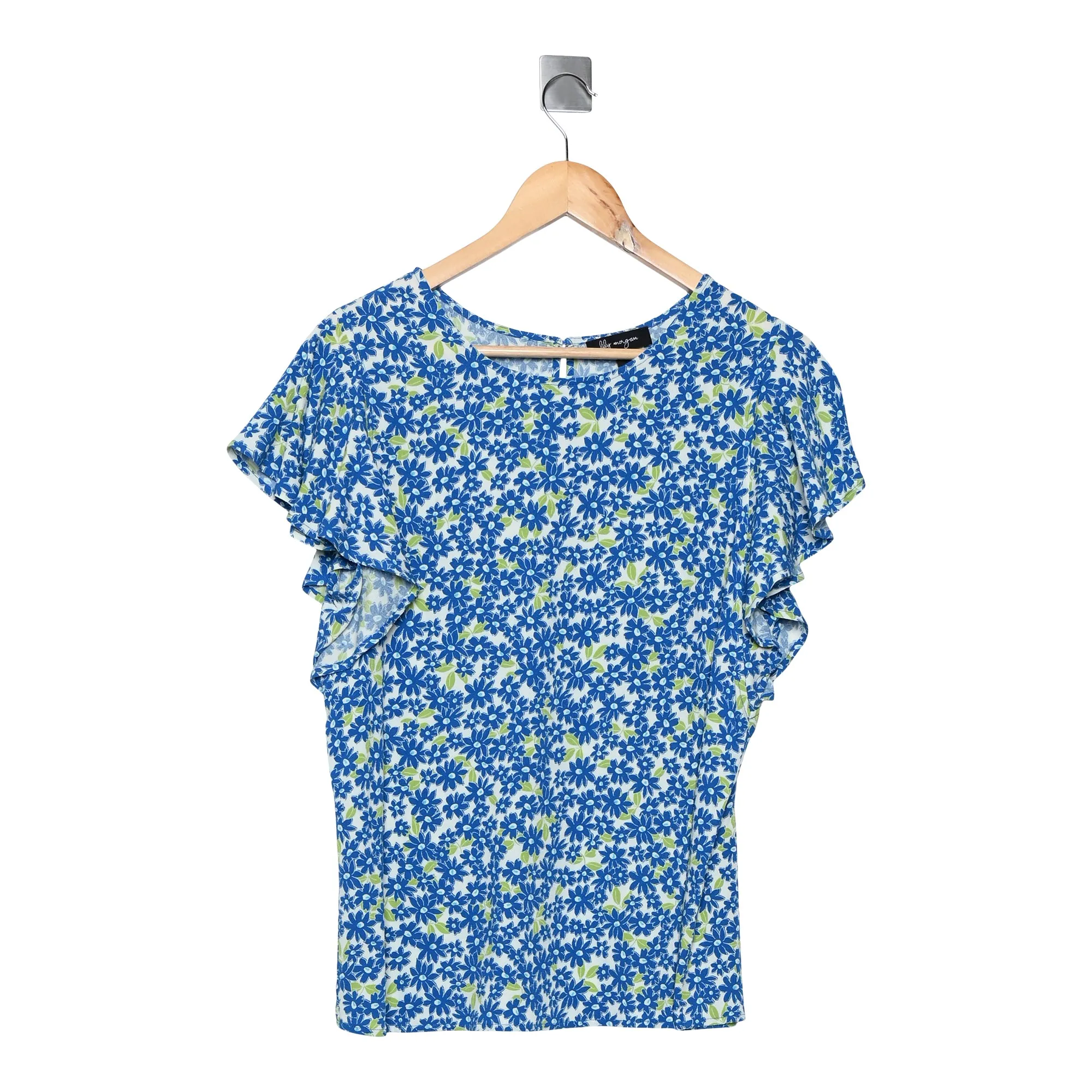 lily morgan Women's Printed Ruffle Sleeve Blouse sold by Giant Tiger product image thumbnail 3