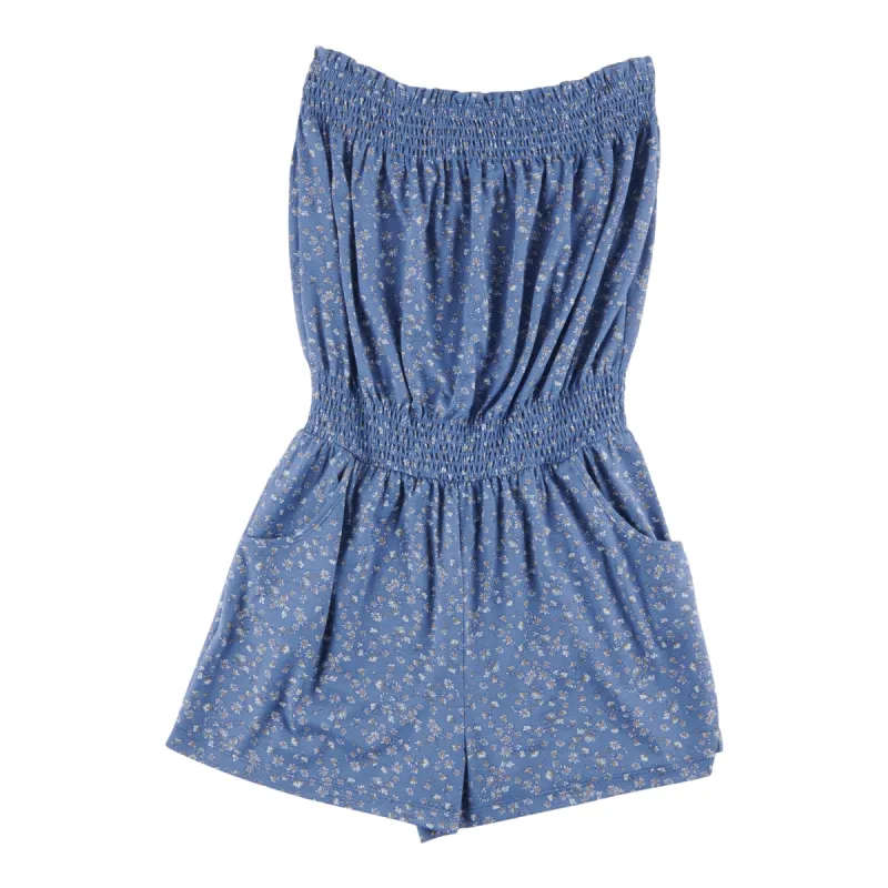 mySTYLE Women's Festive Printed Smocked Strapless Romper made by Giant Tiger