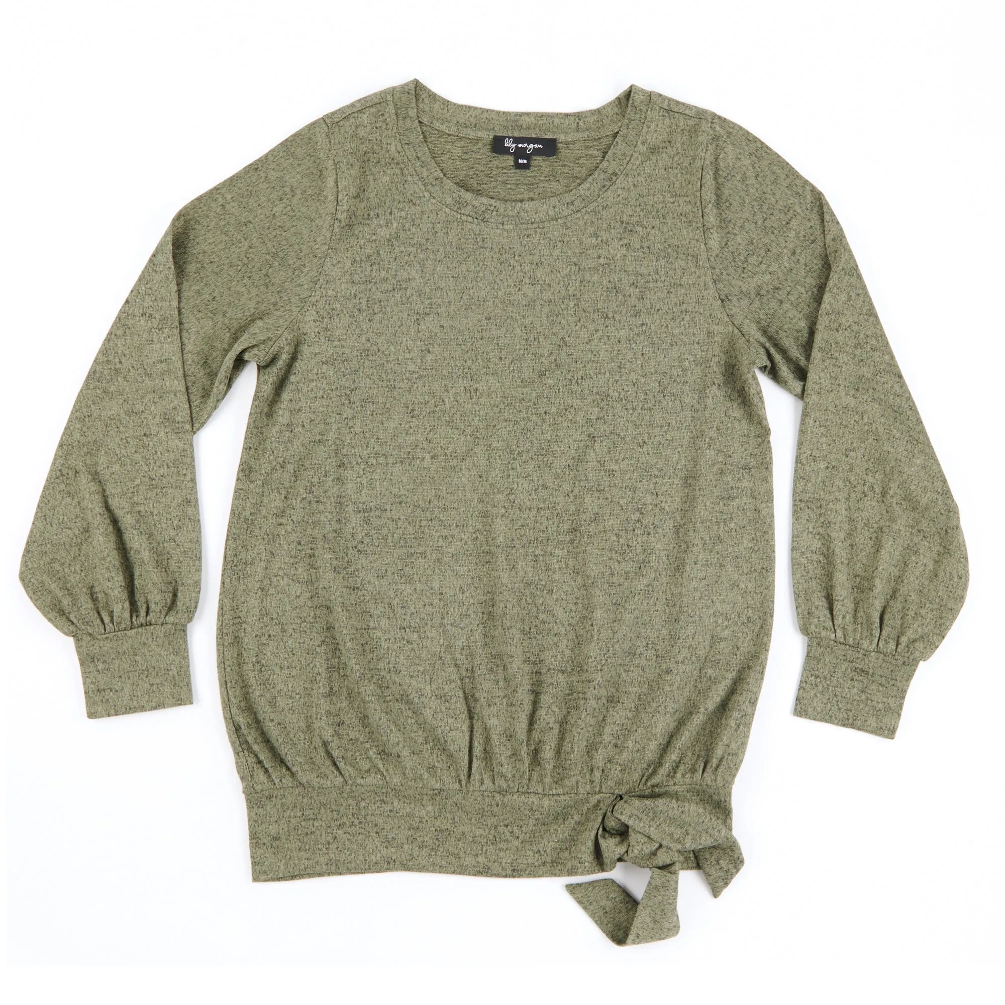 lily morgan Women's Autumn Flair Long Sleeve Top with Side Tie Hem sold by Giant Tiger product image thumbnail 3