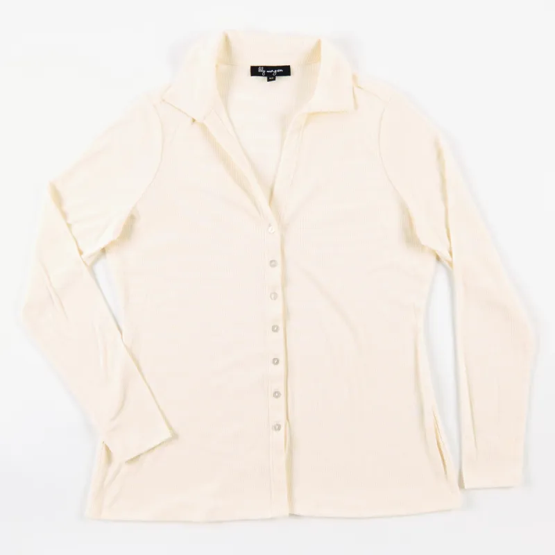 lily morgan Women's Button Front Top sold by Giant Tiger