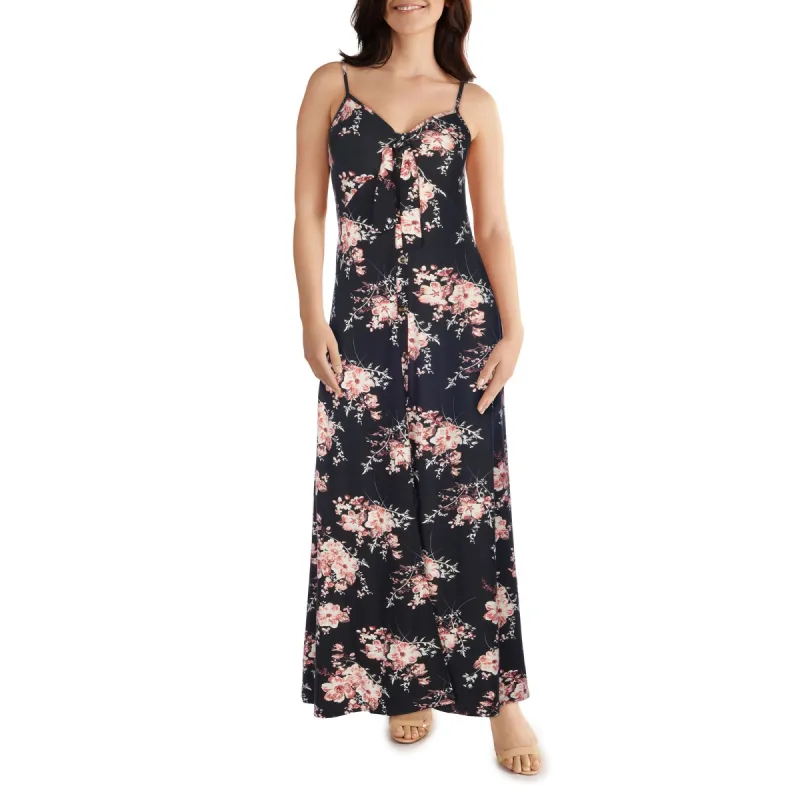 lily morgan Women's Tropical Tie Front Knotted Dress sold by Giant Tiger