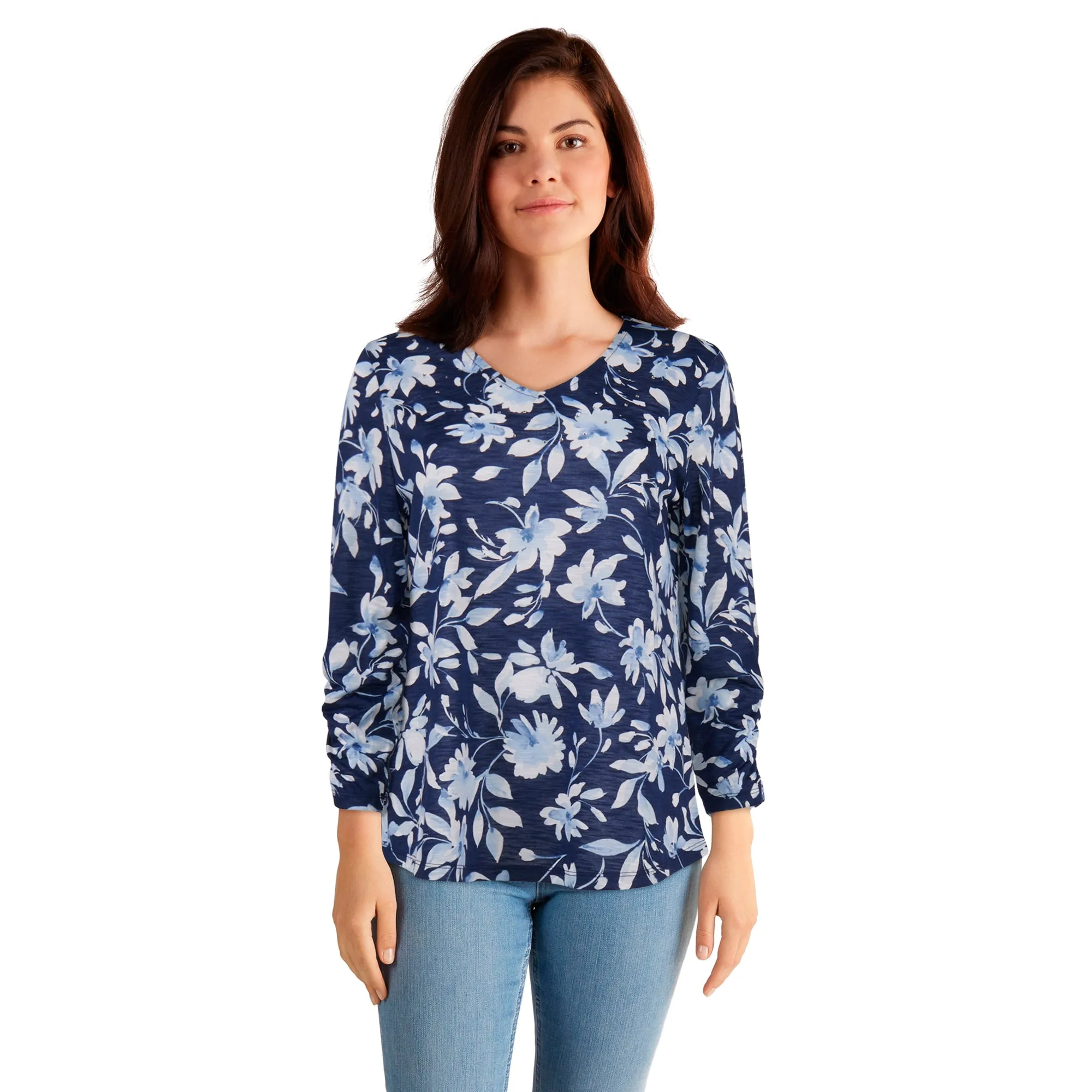 Women's V-Neck Long Sleeve Blouse sold by Giant Tiger product image thumbnail 2