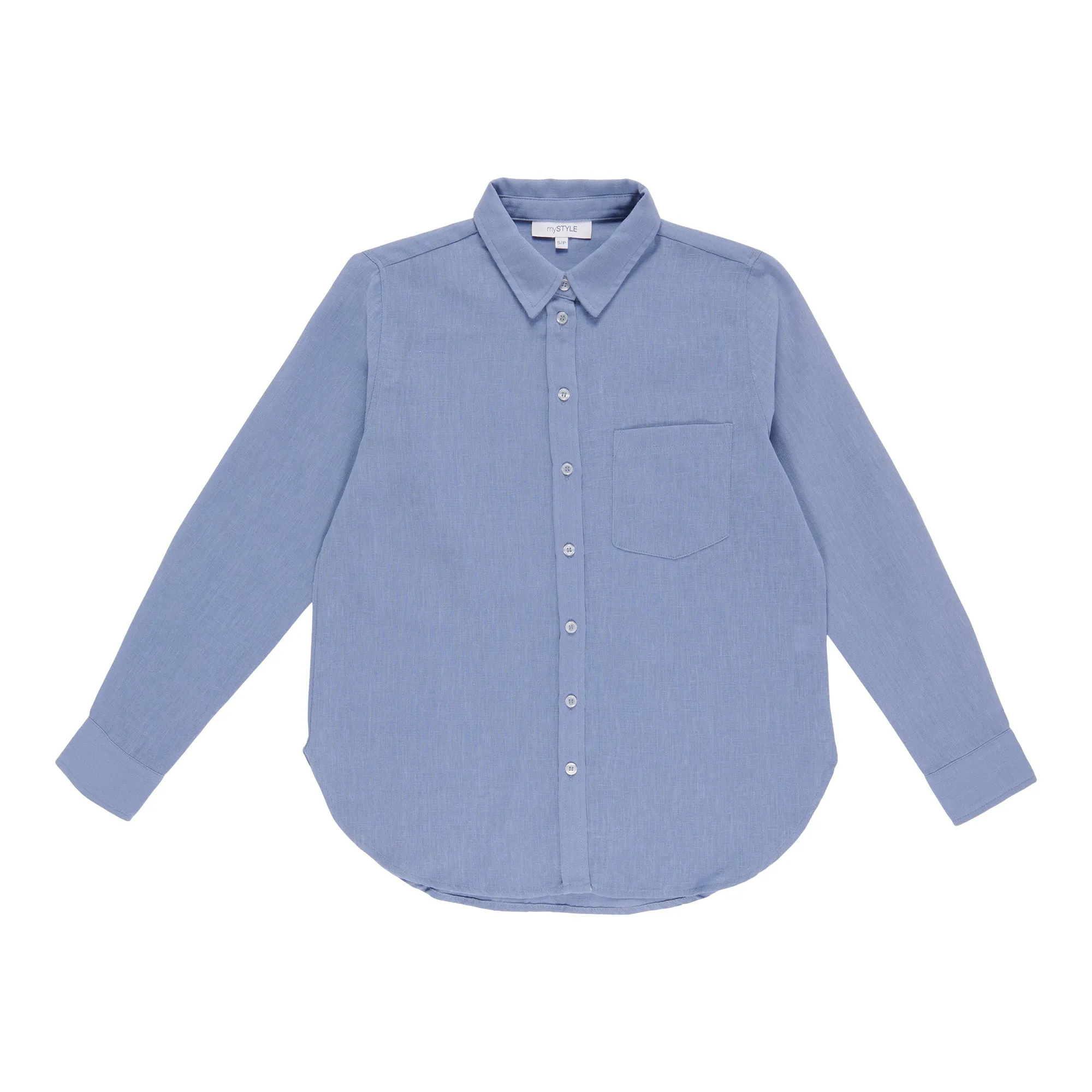 mySTYLE Women's Collared Long Sleeve Linen Shirt sold by Giant Tiger product image thumbnail 2