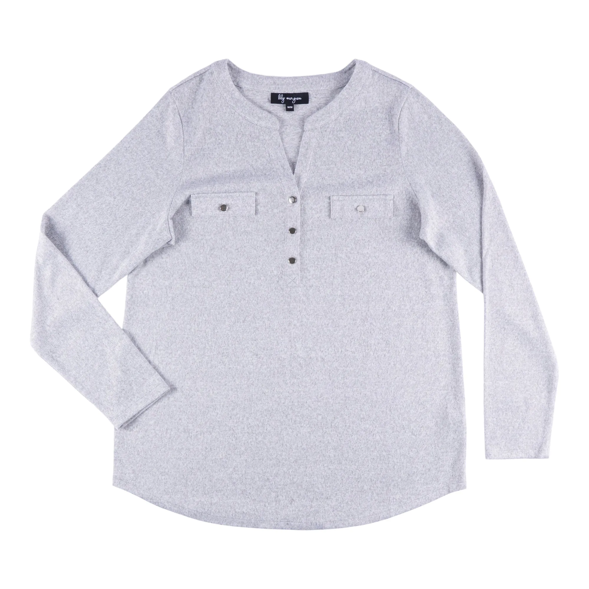 lily morgan Women's V-Neck Casual Button Blouse sold by Giant Tiger