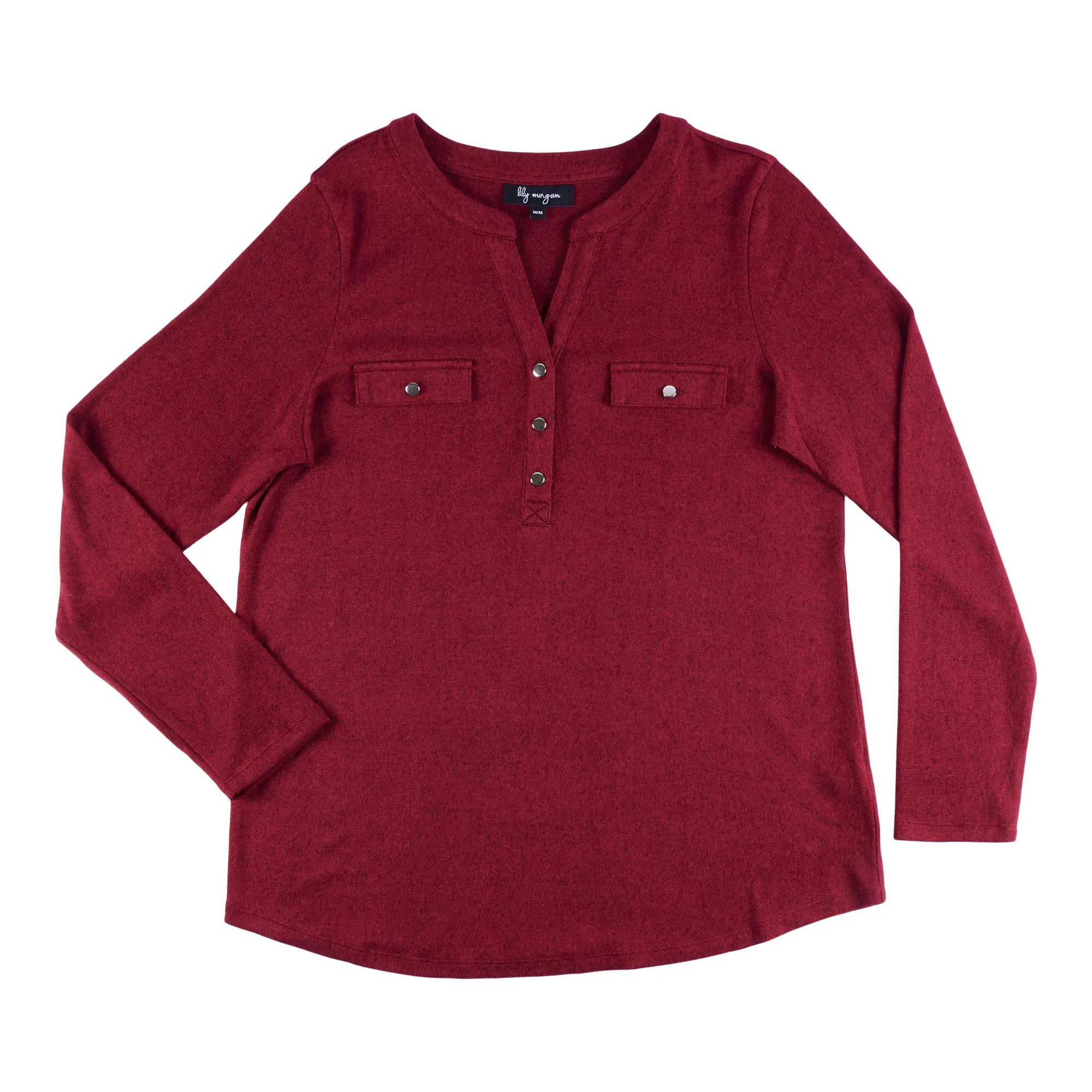 lily morgan Women's V-Neck Casual Button Blouse sold by Giant Tiger product image thumbnail 4