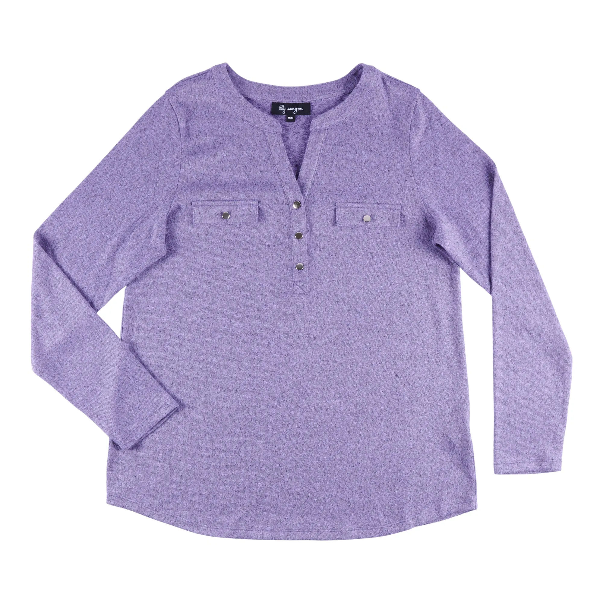 lily morgan Women's V-Neck Casual Button Blouse sold by Giant Tiger product image thumbnail 3