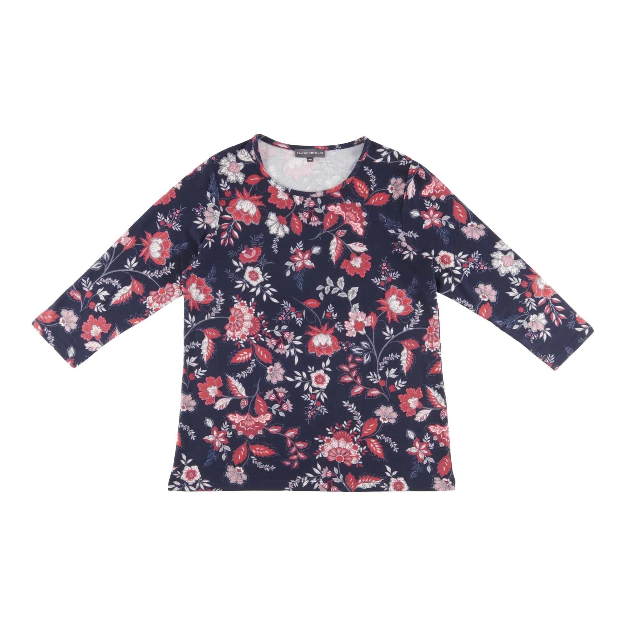 Classic Editions Women's Printed Three Quarter Sleeve Snit Top sold by Giant Tiger product image thumbnail 2