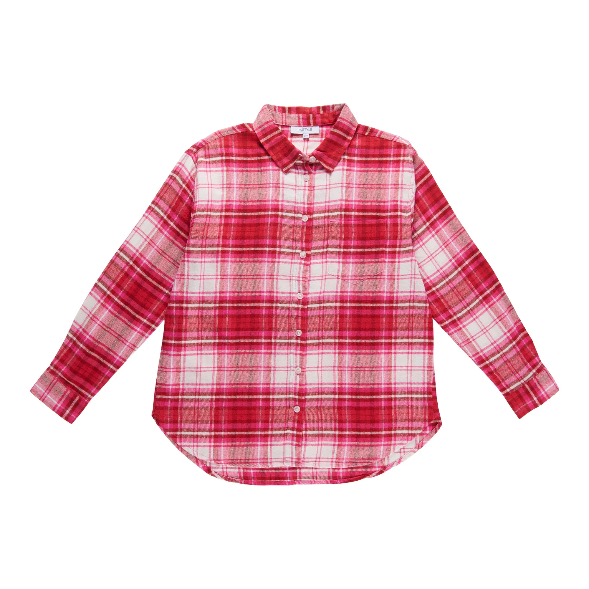 mySTYLE Women's Collard Flannel Shirt sold by Giant Tiger